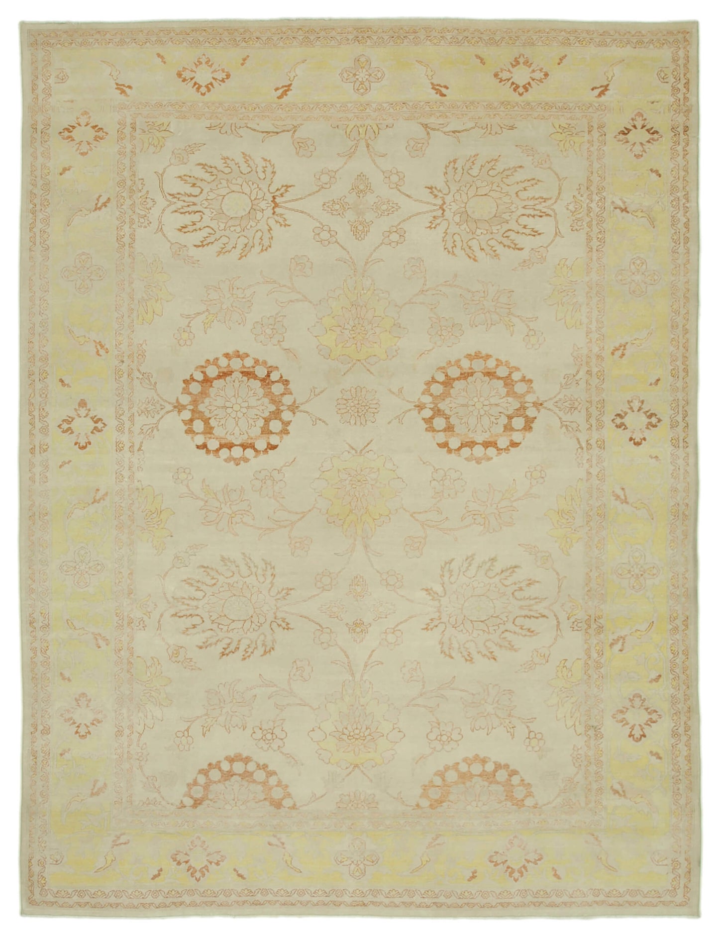 9x12 Beige Oushak Rug - 33297