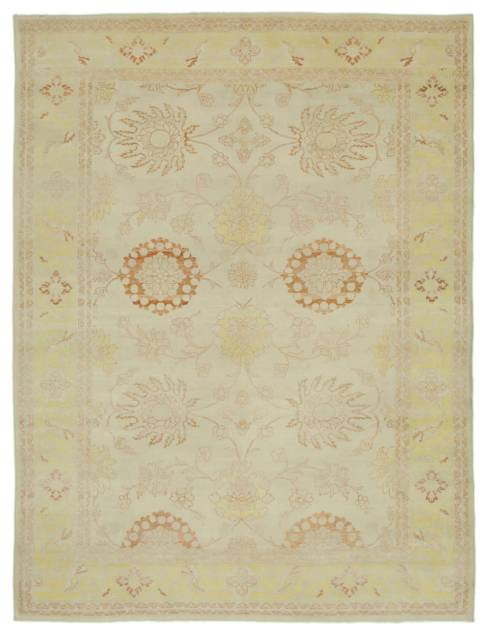 9x12 Beige Oushak Rug - 33297