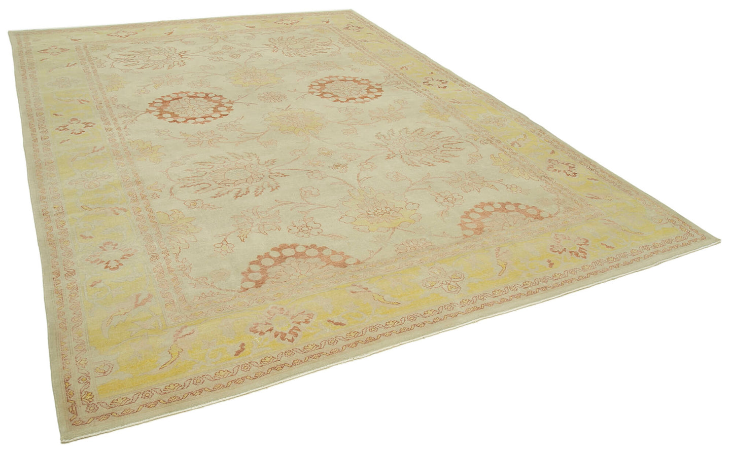 9x12 Beige Oushak Rug - 33297