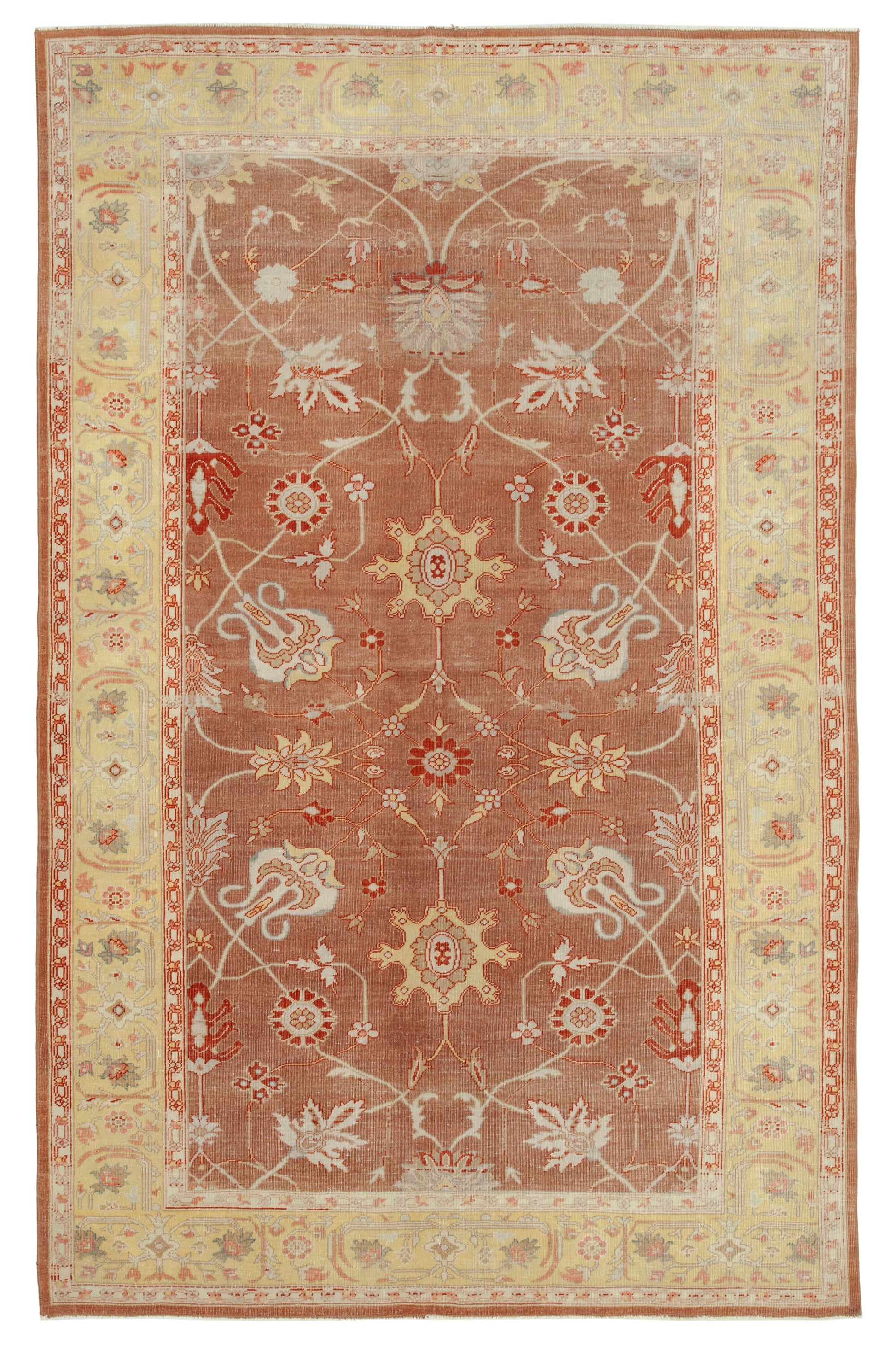 6x9 Red Oushak Rug - 33302