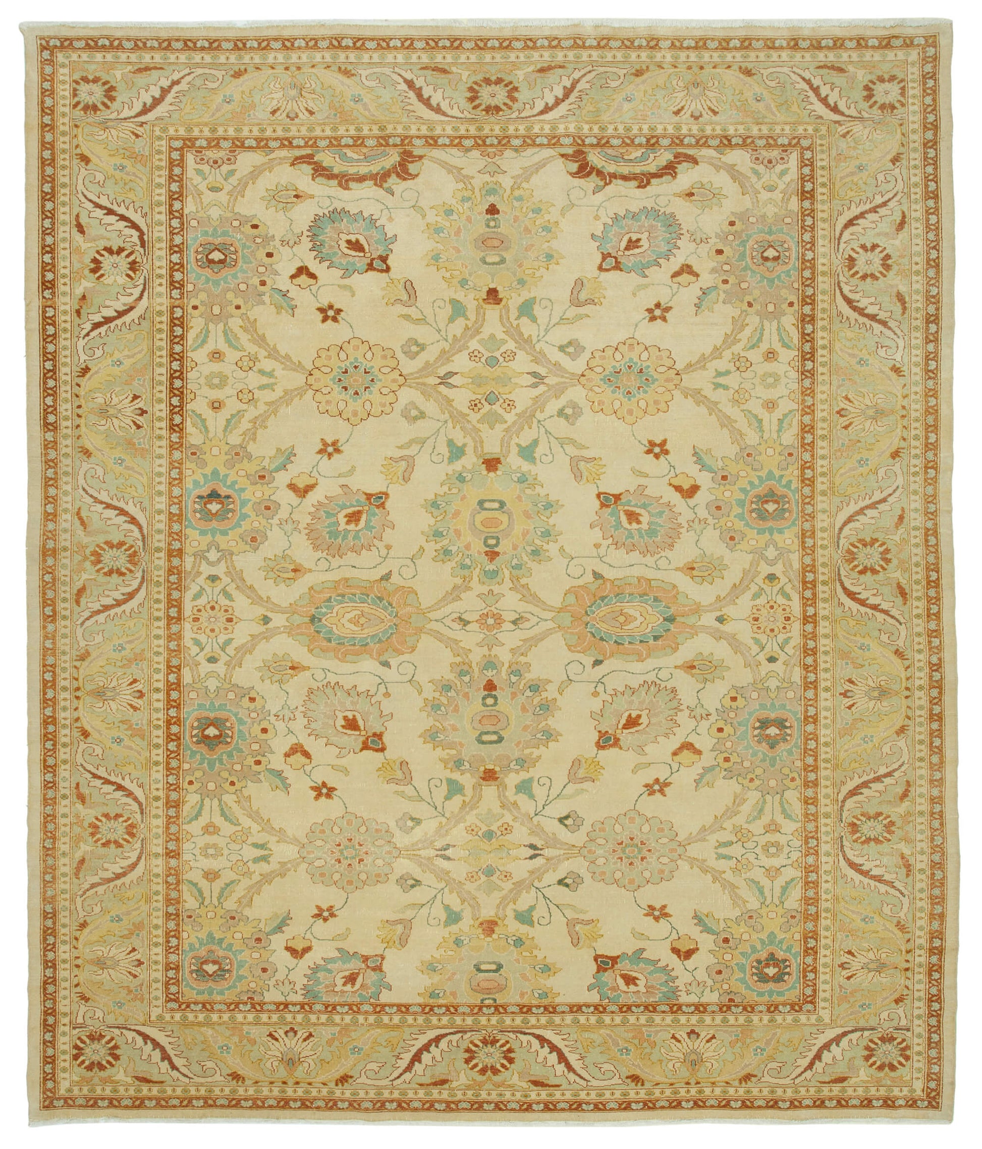 10x12 Beige Oushak Rug - 33306