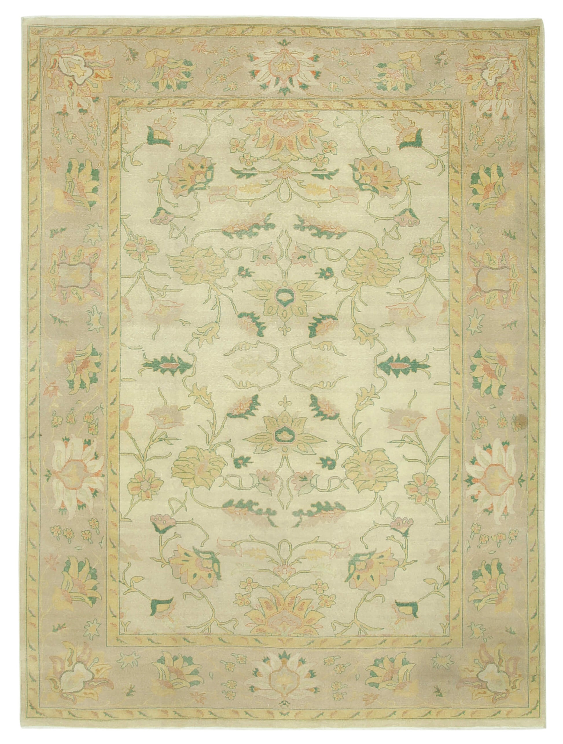 8x11 Beige Oushak Rug - 33310