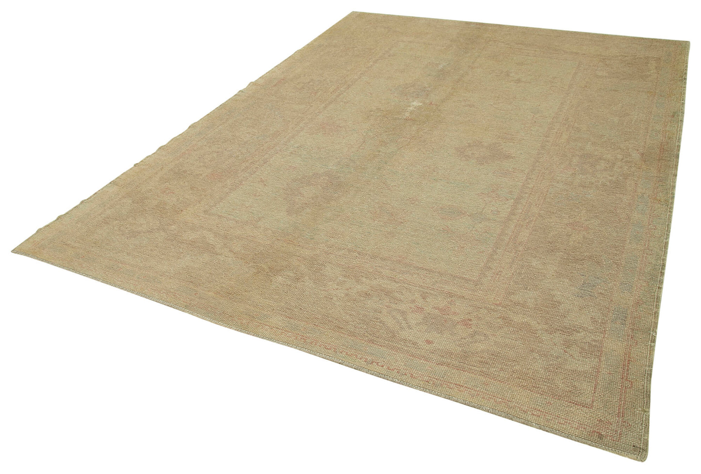 7x10 Beige Oushak Rug - 33312