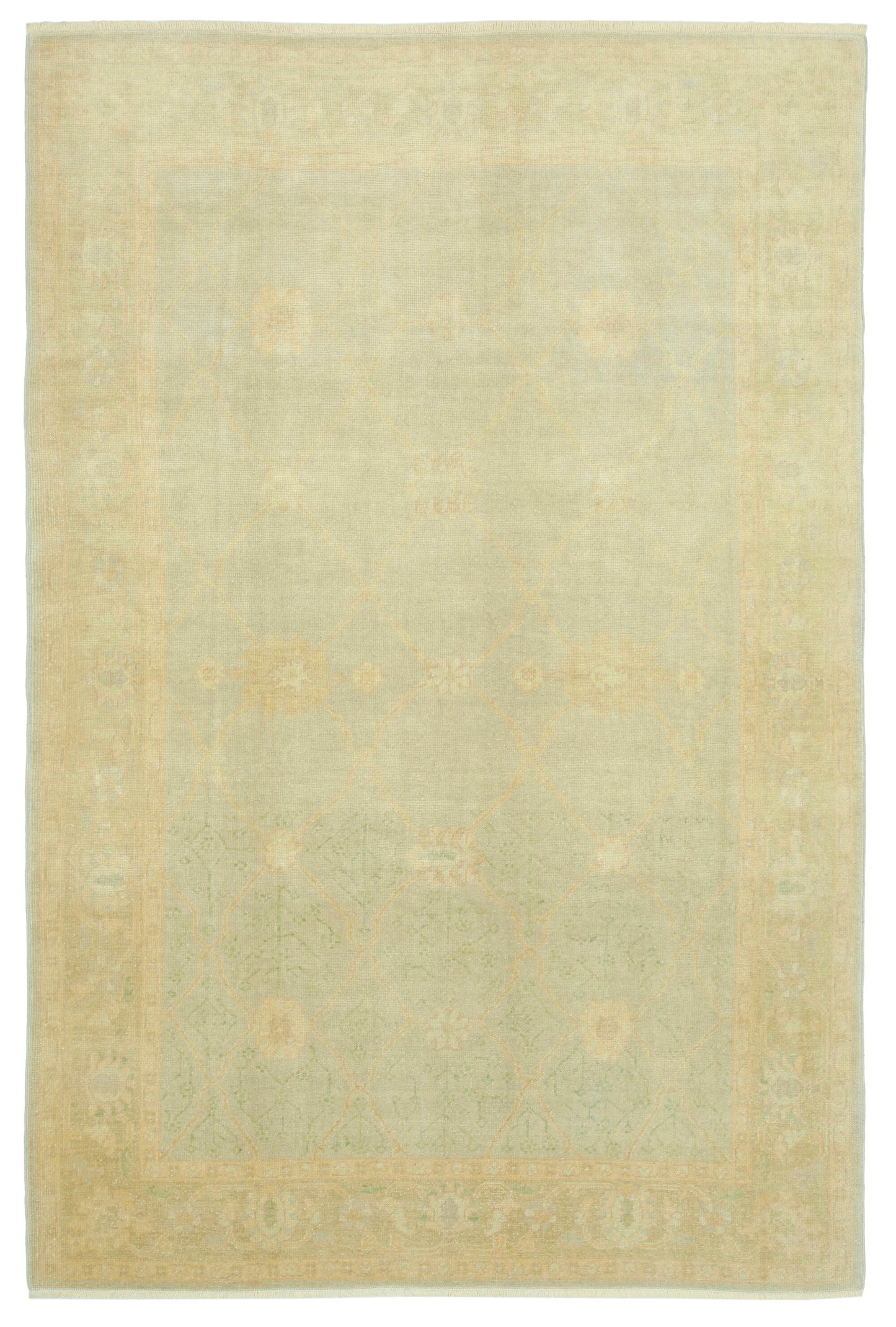 6x9 Yellow Oushak Rug - 33328