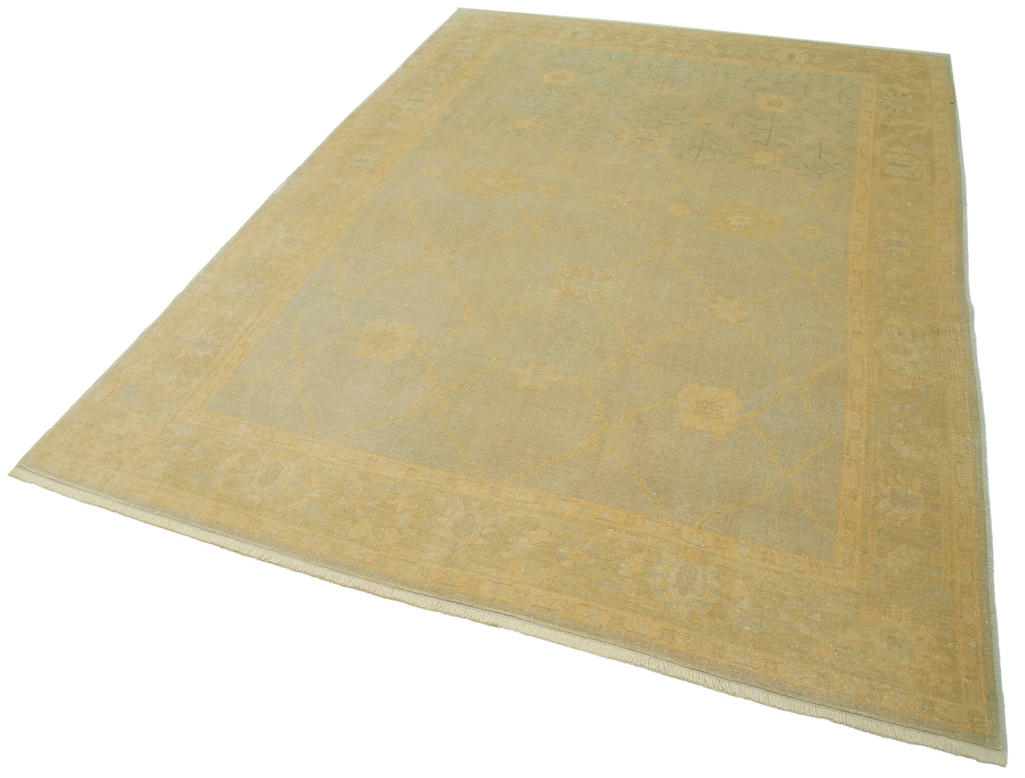 6x9 Yellow Oushak Rug - 33328