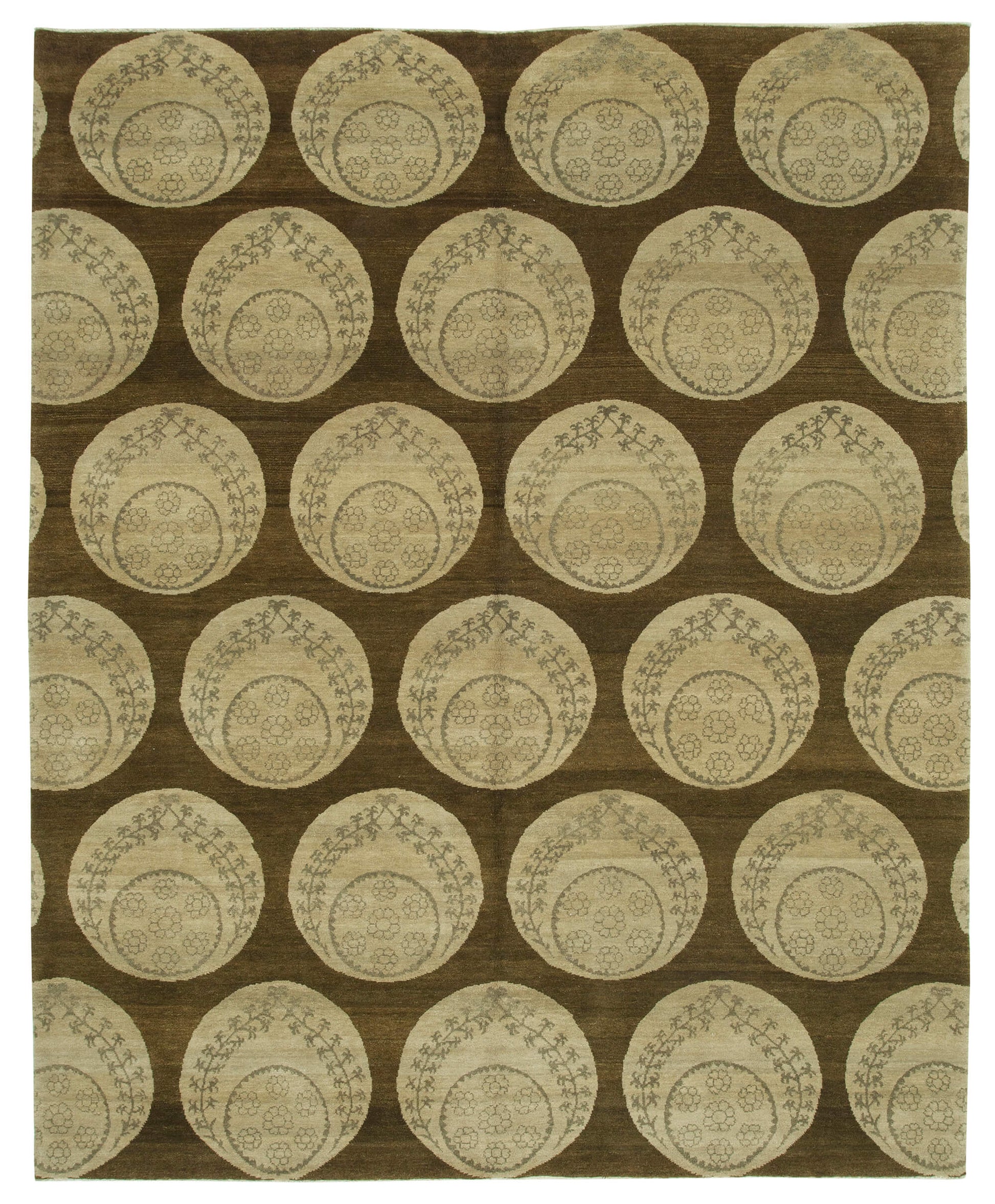 8x10 Brown Oushak Rug - 33349