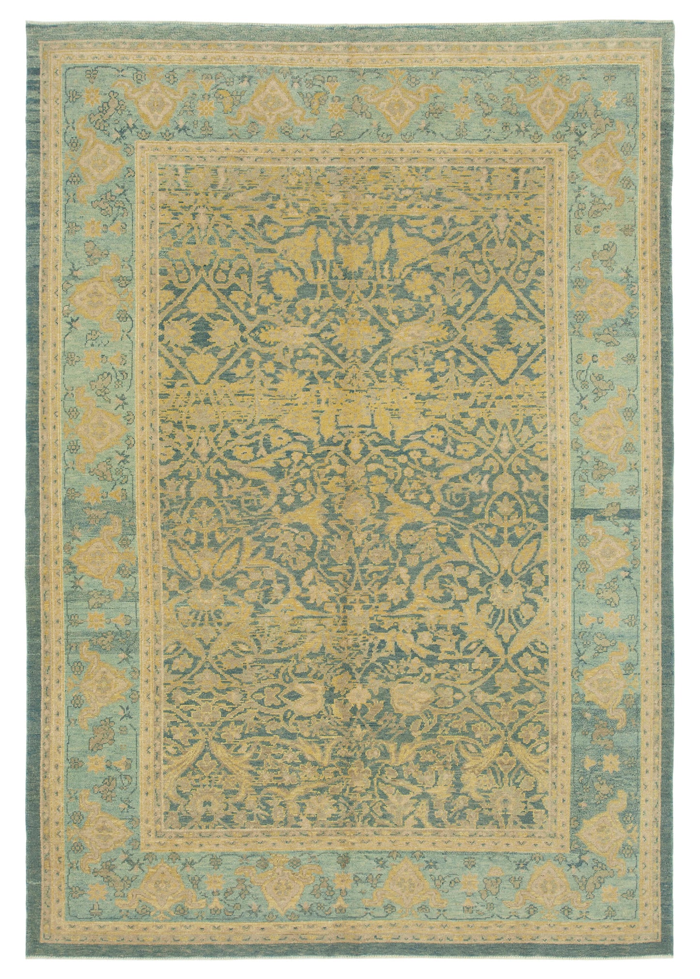 6x10 Blue Oushak Rug - 33368