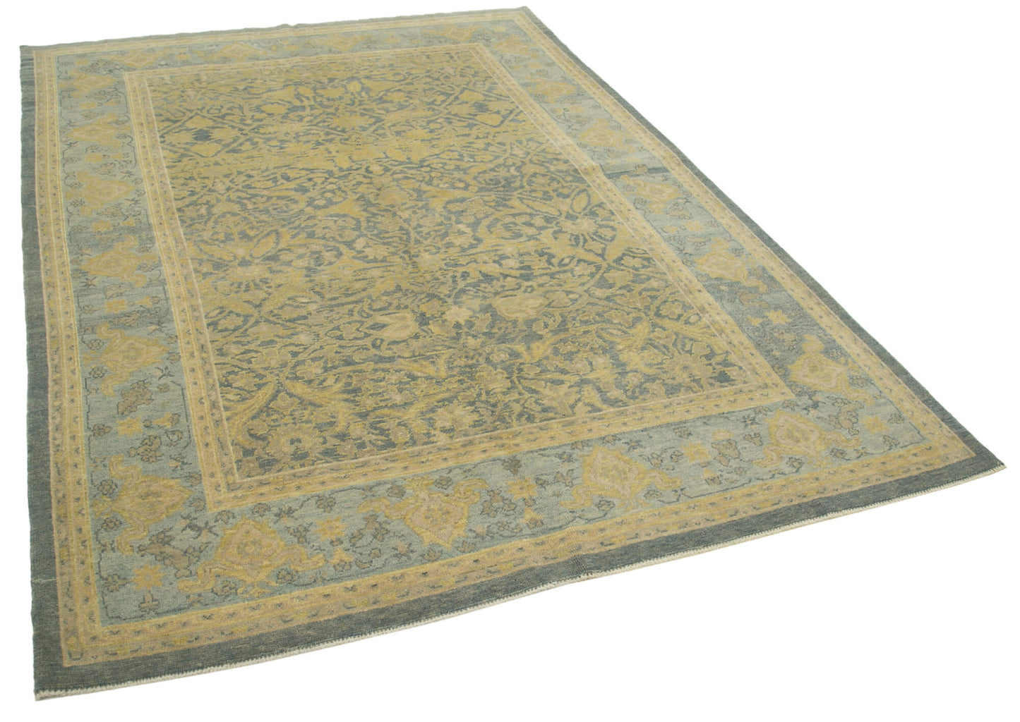 6x10 Blue Oushak Rug - 33368