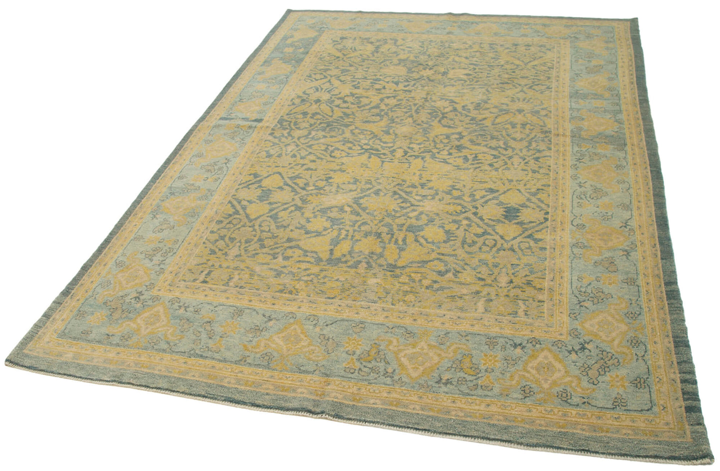 6x10 Blue Oushak Rug - 33368