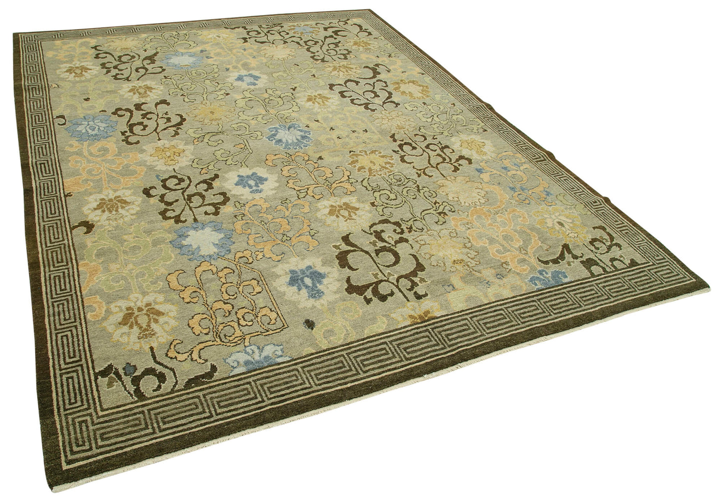 8x10 Green Oushak Rug - 33388