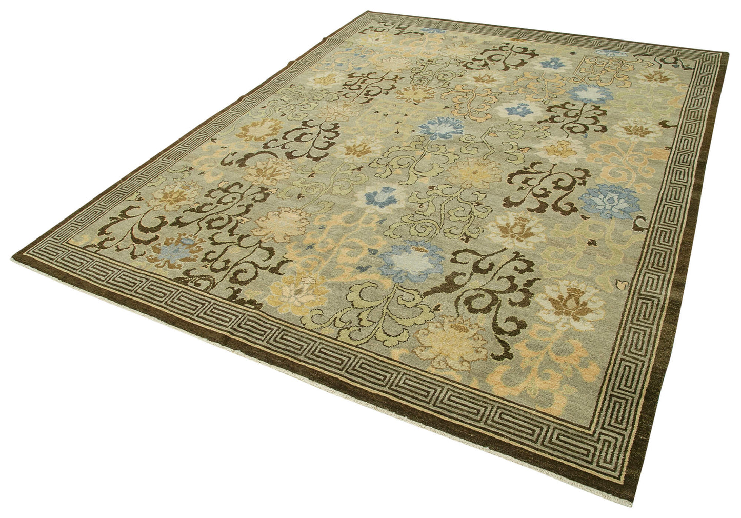 8x10 Green Oushak Rug - 33388