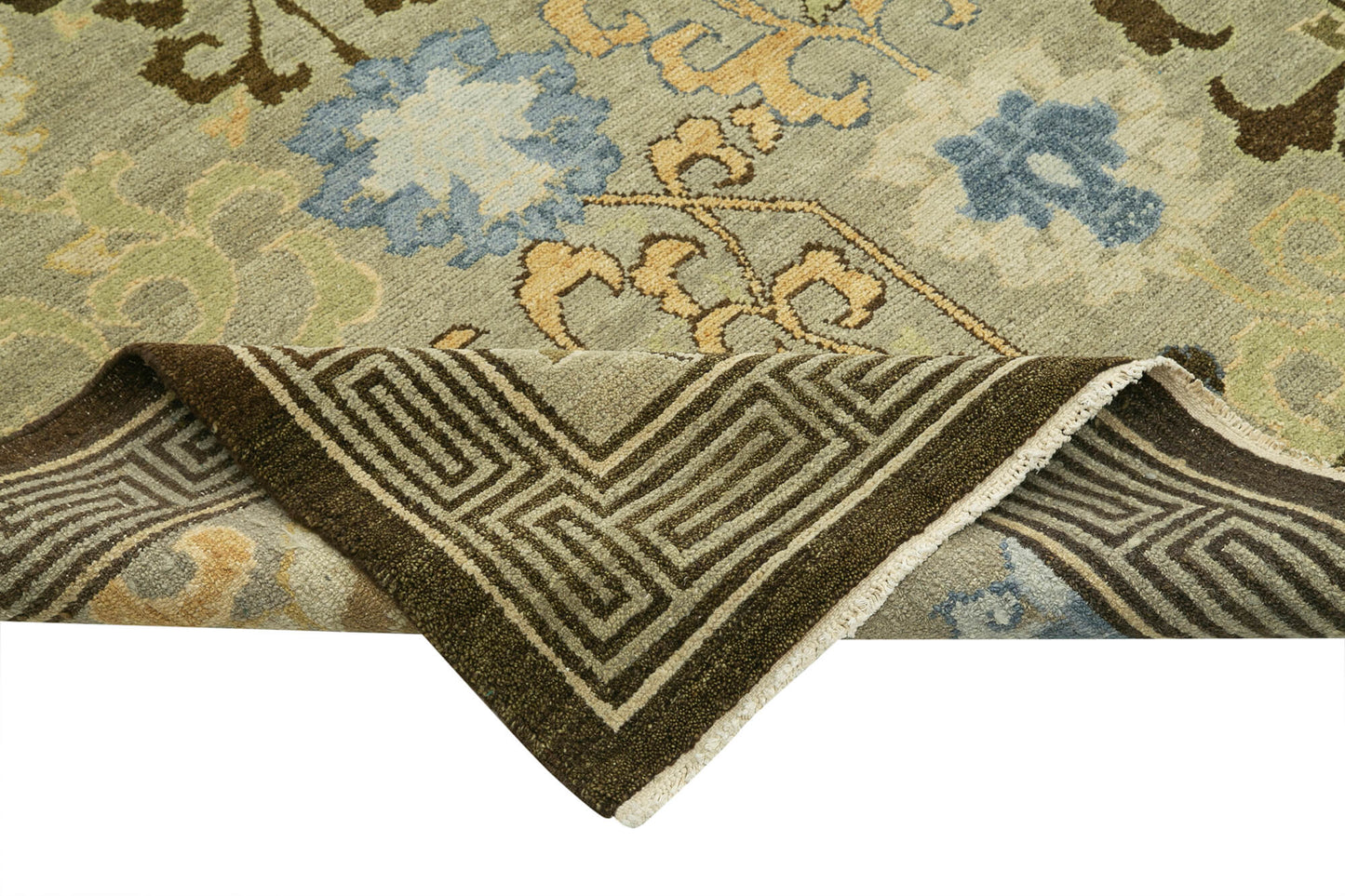 8x10 Green Oushak Rug - 33388