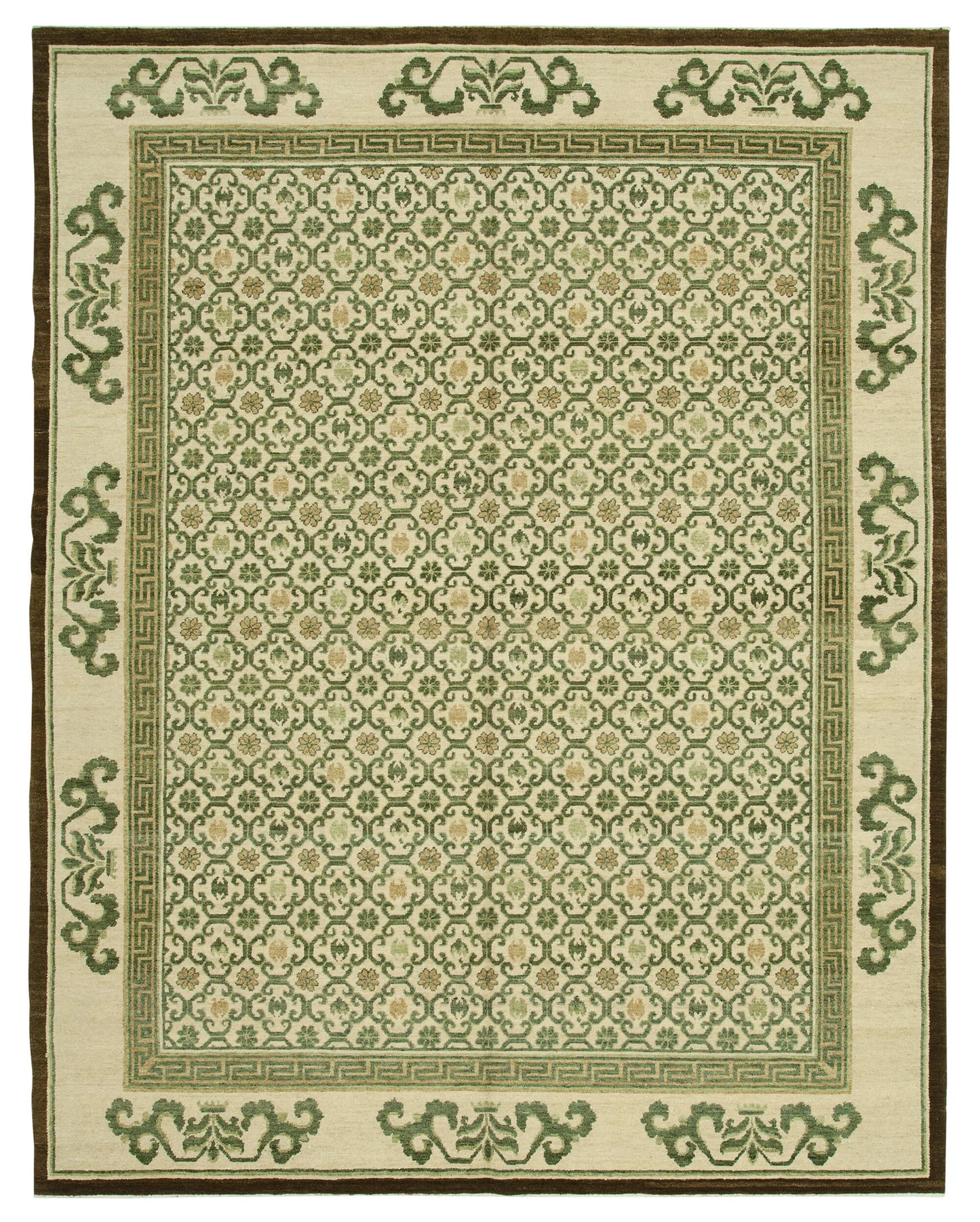 8x10 Beige Oushak Rug - 33390