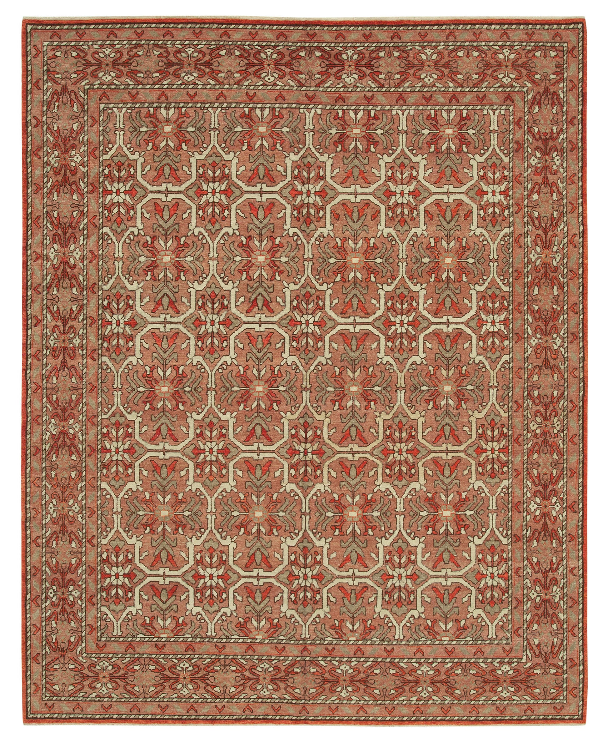 8x10 Red Oushak Rug - 33393