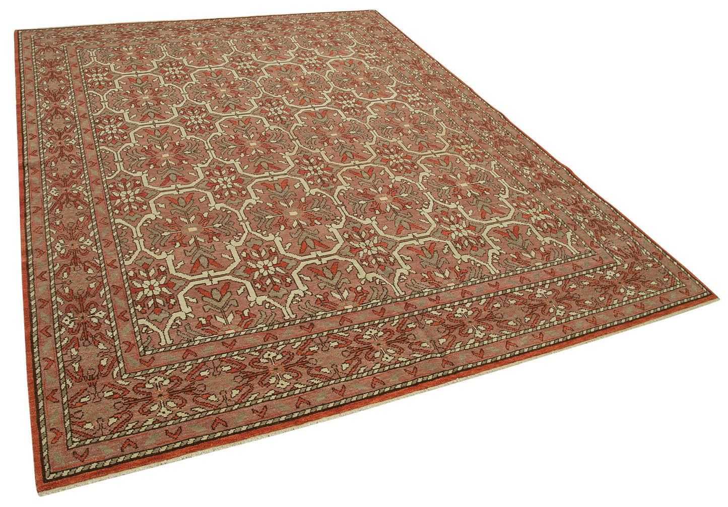 8x10 Red Oushak Rug - 33393