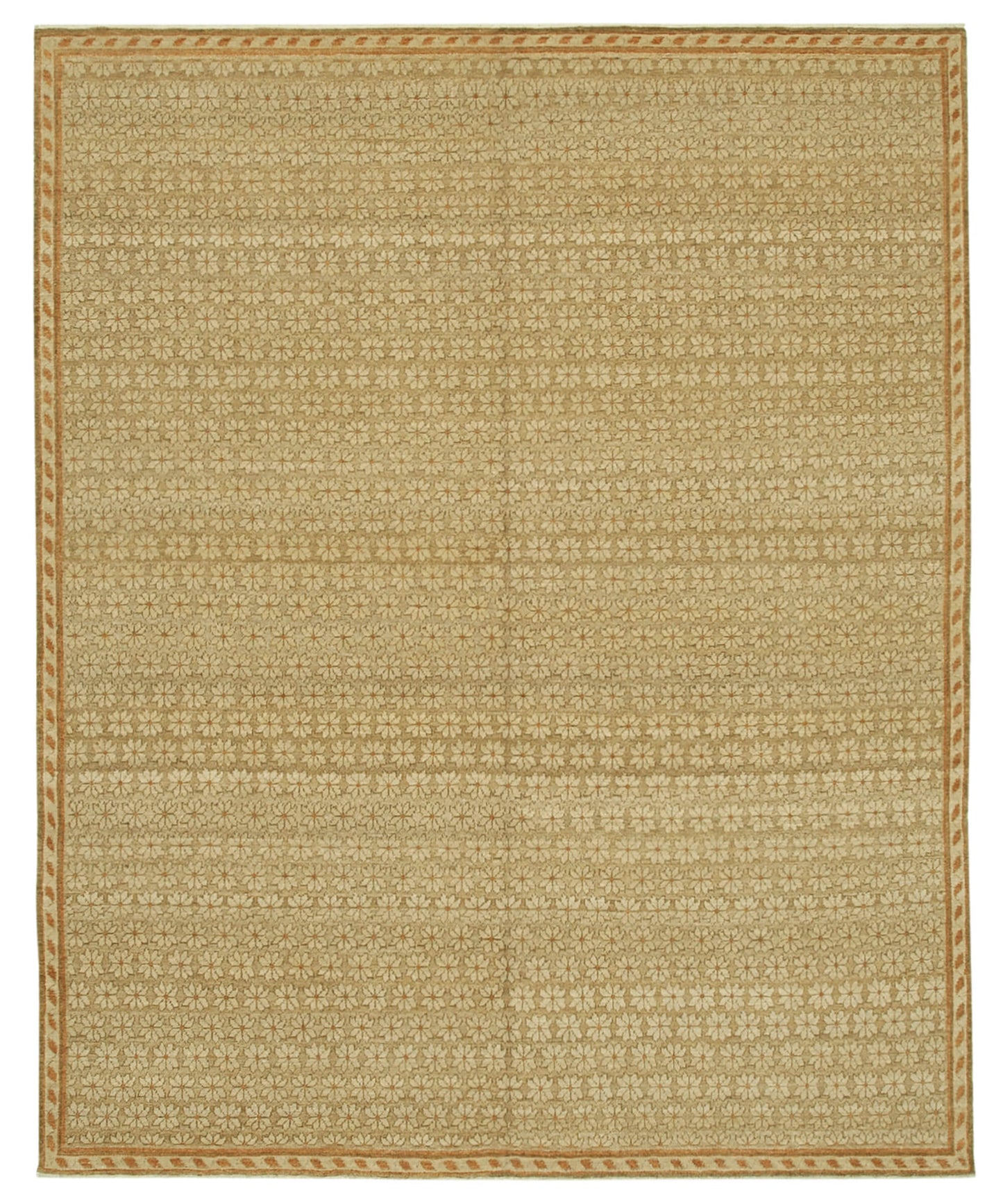 8x10 Beige Oushak Rug - 33399