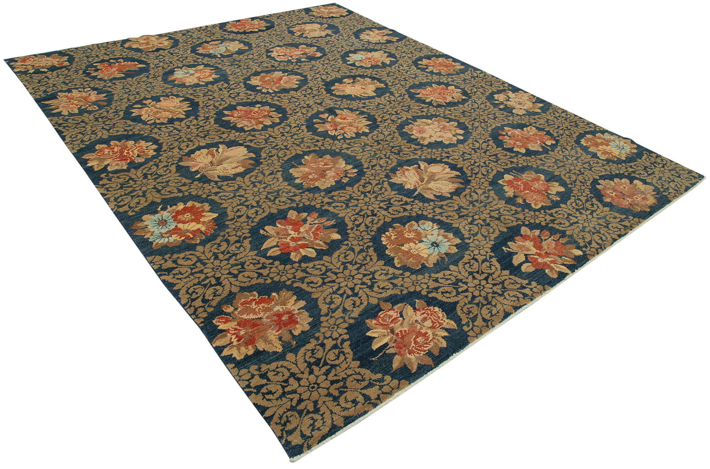 8x10 Blue Oushak Rug - 33402