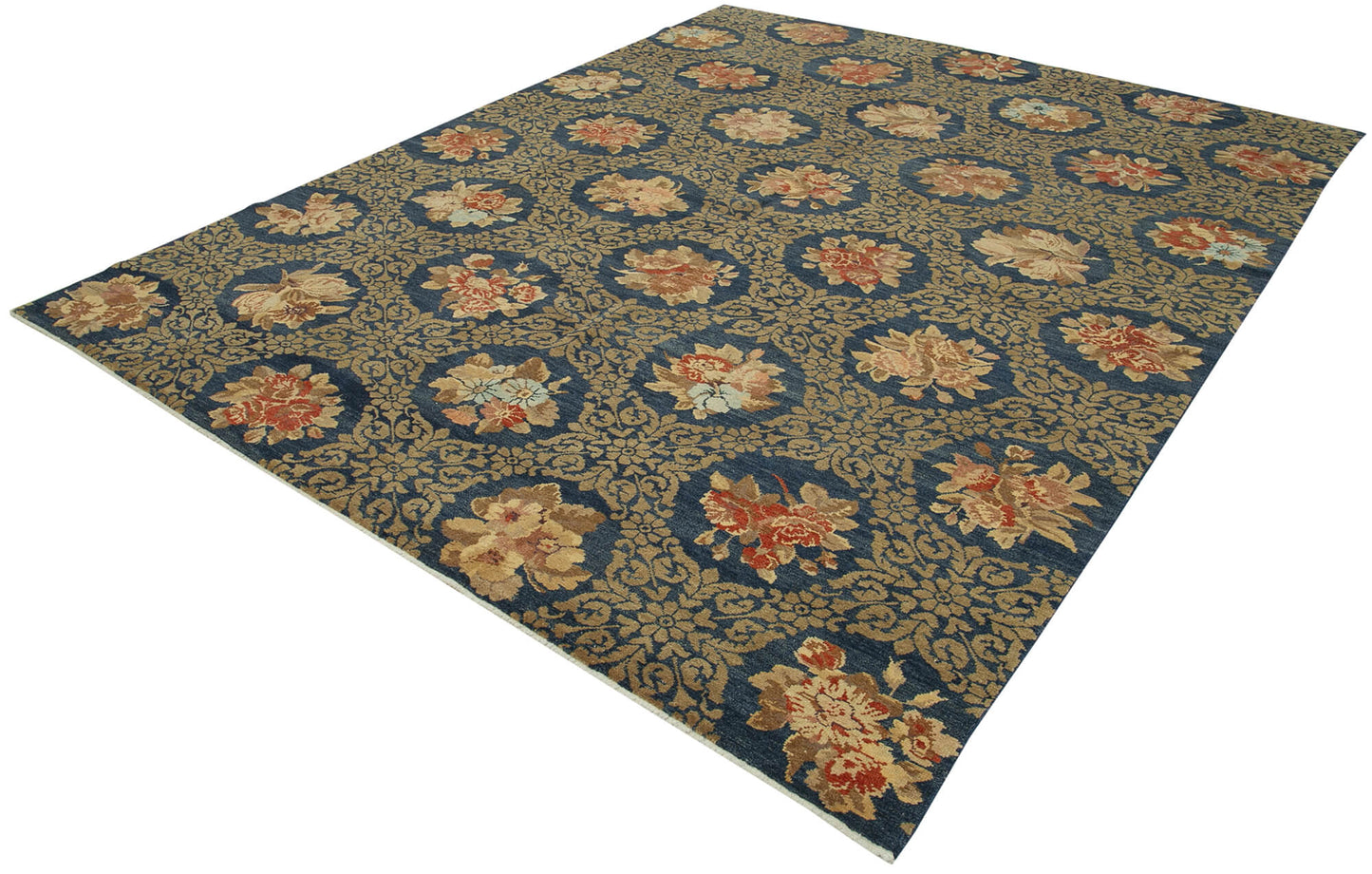 8x10 Blue Oushak Rug - 33402