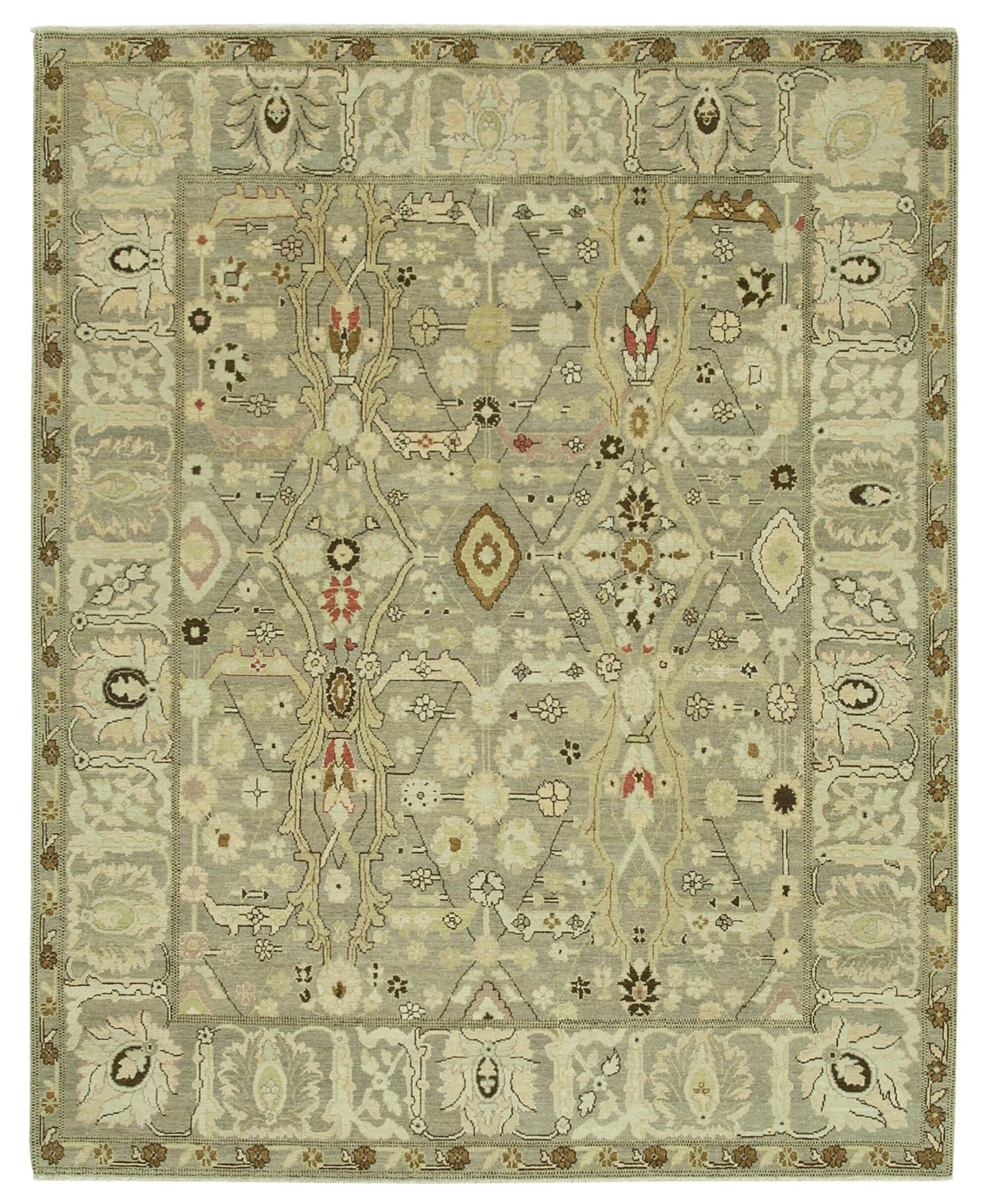 8x10 Grey Oushak Rug - 33404