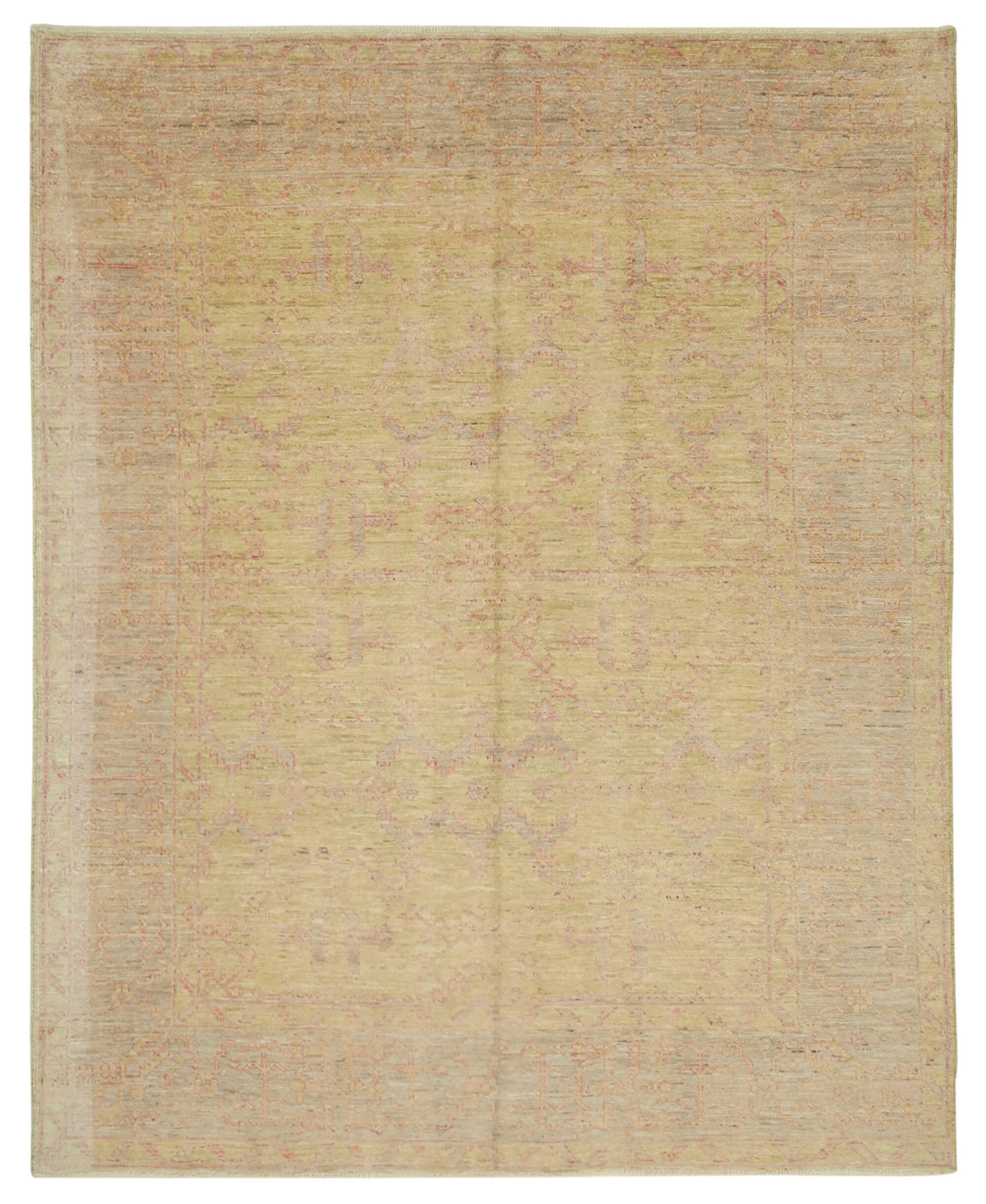 8x10 Yellow Oushak Rug - 33412