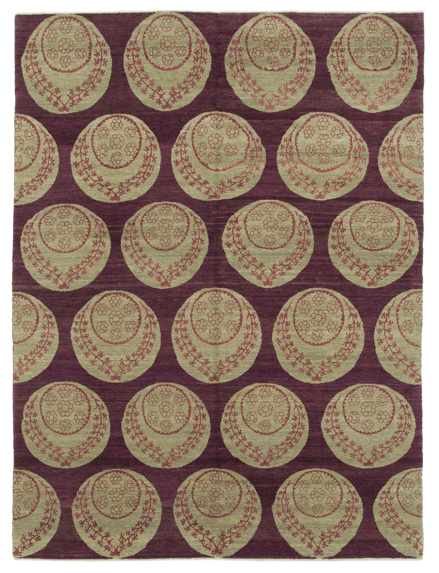 6x8 Purple Oushak Rug - 33422