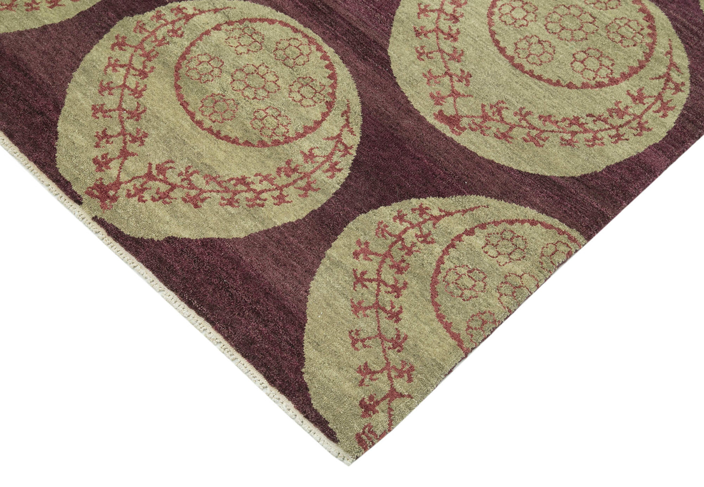 6x8 Purple Oushak Rug - 33422