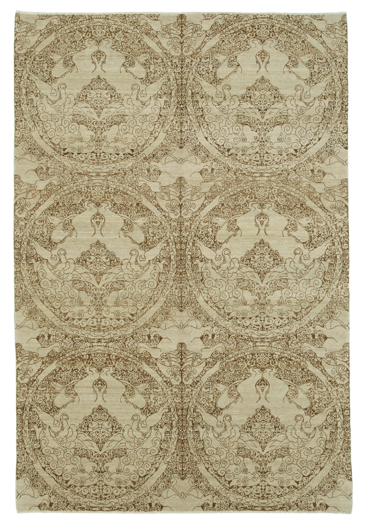 6x9 Beige Oushak Rug - 33423