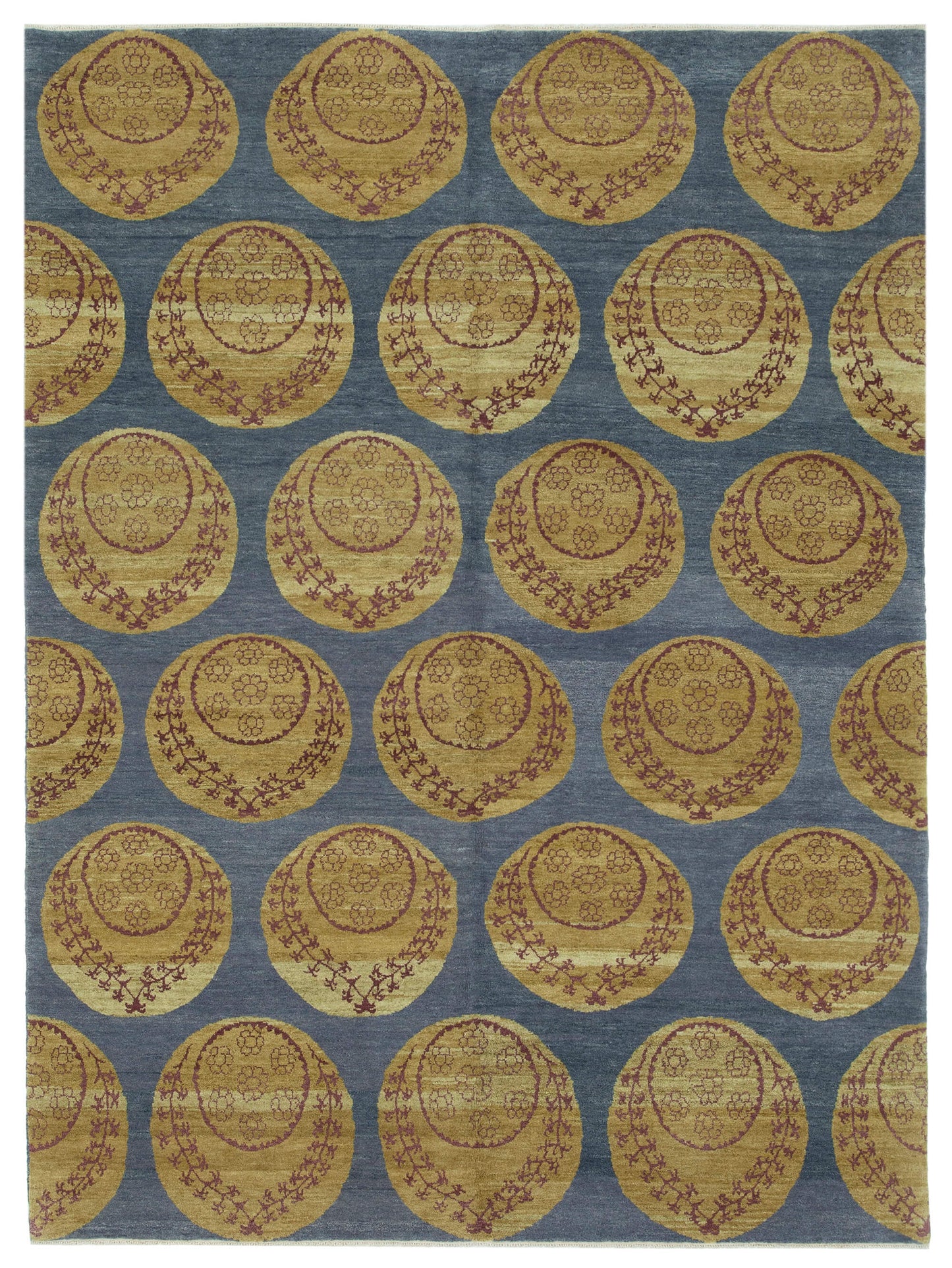 6x8 Blue Oushak Rug - 33425