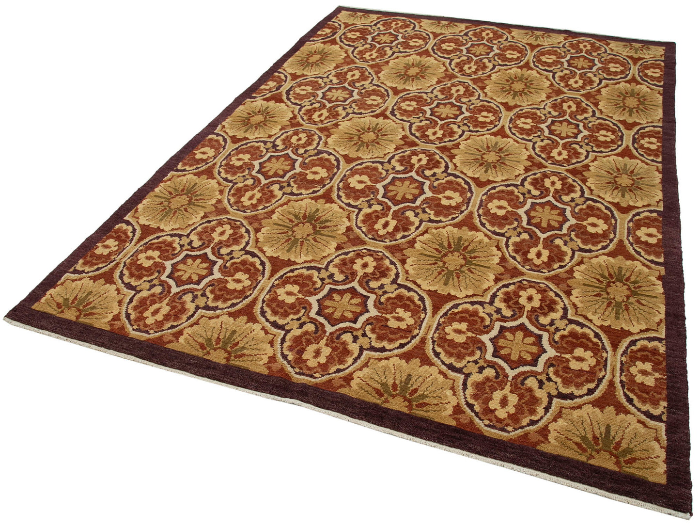 6x9 Red Oushak Rug - 33431