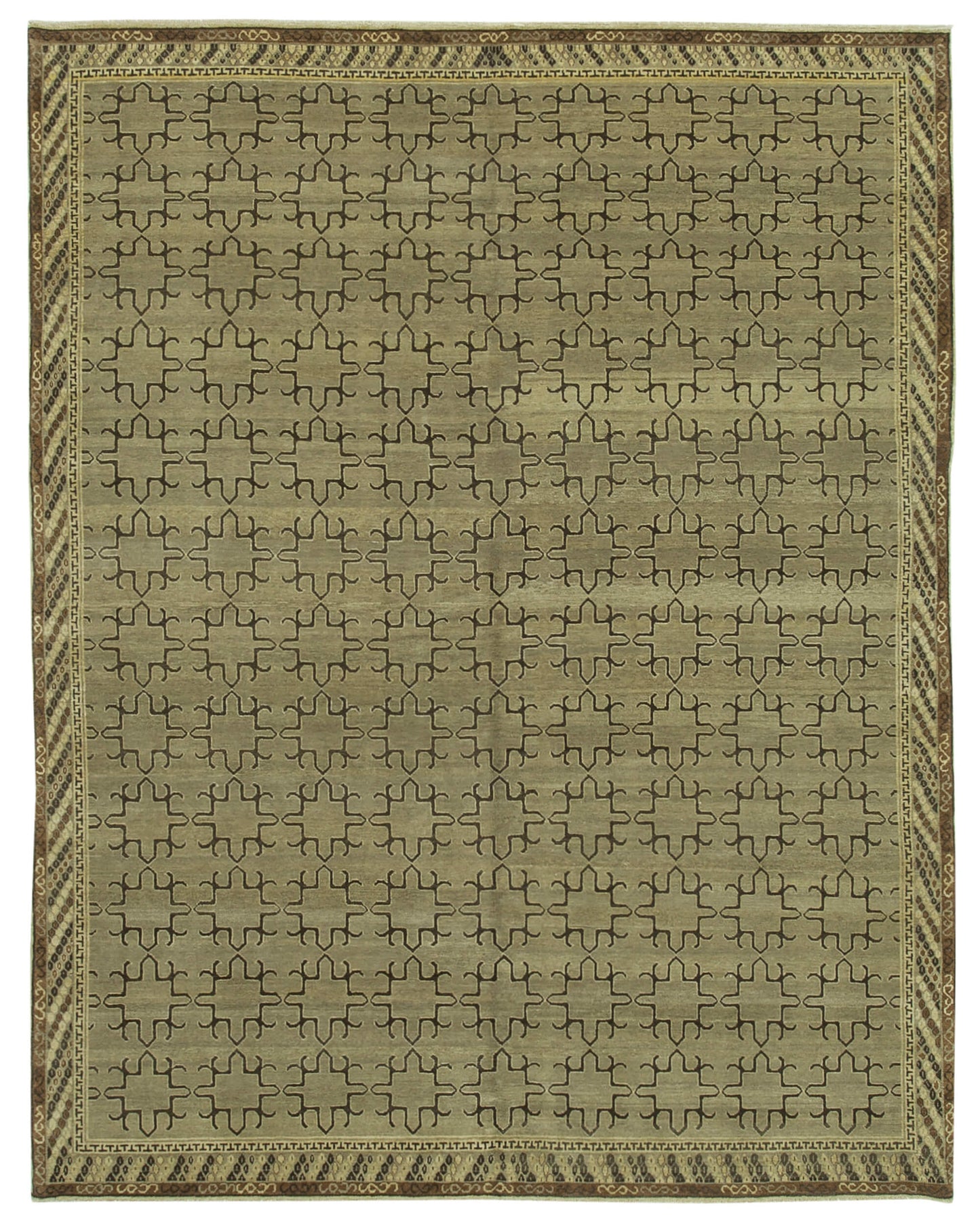 8x10 Brown Oushak Rug - 33451