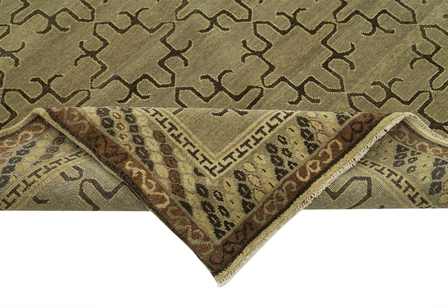 8x10 Brown Oushak Rug - 33451