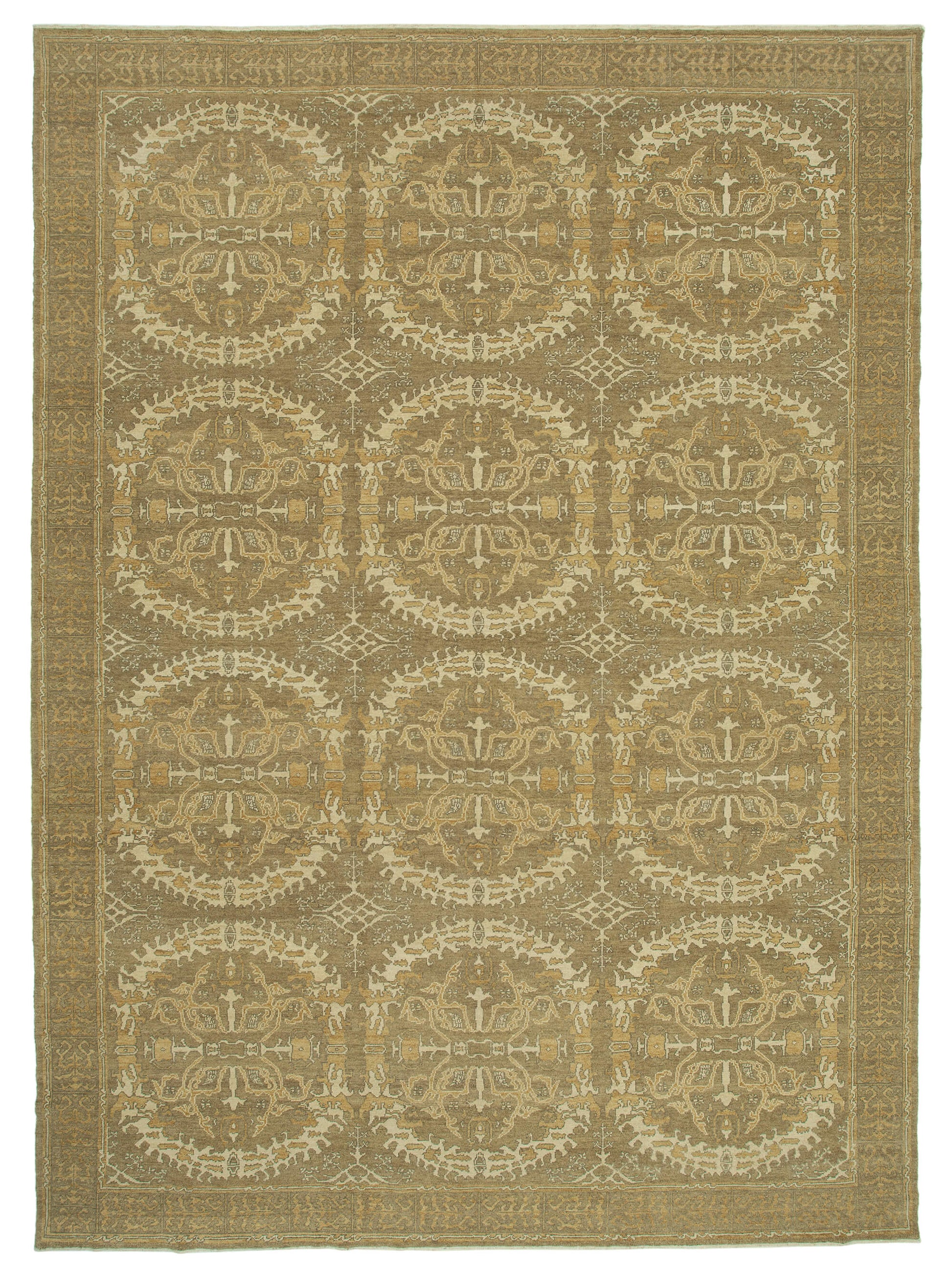 10x14 Brown Oushak Rug - 33456