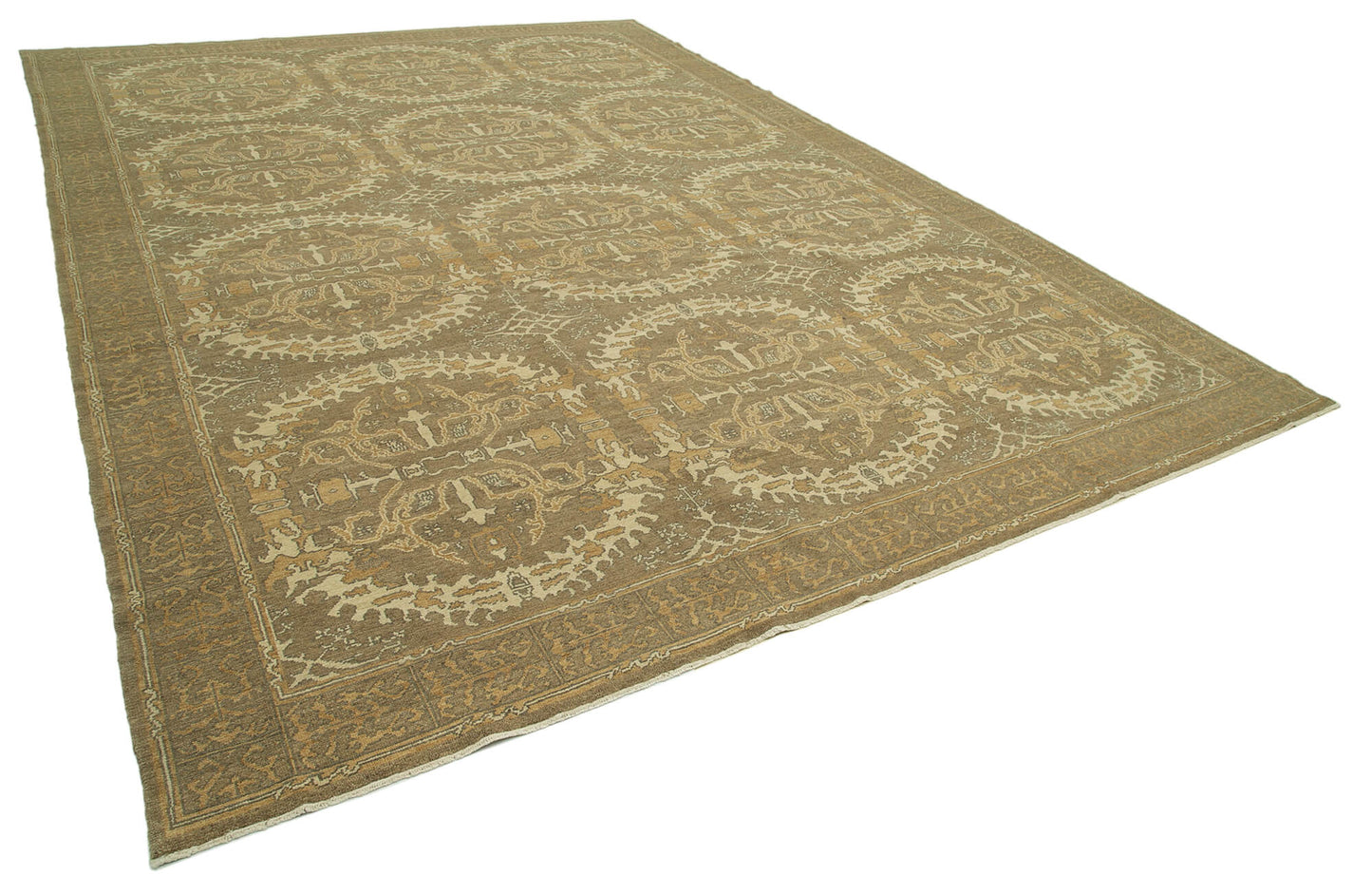 10x14 Brown Oushak Rug - 33456