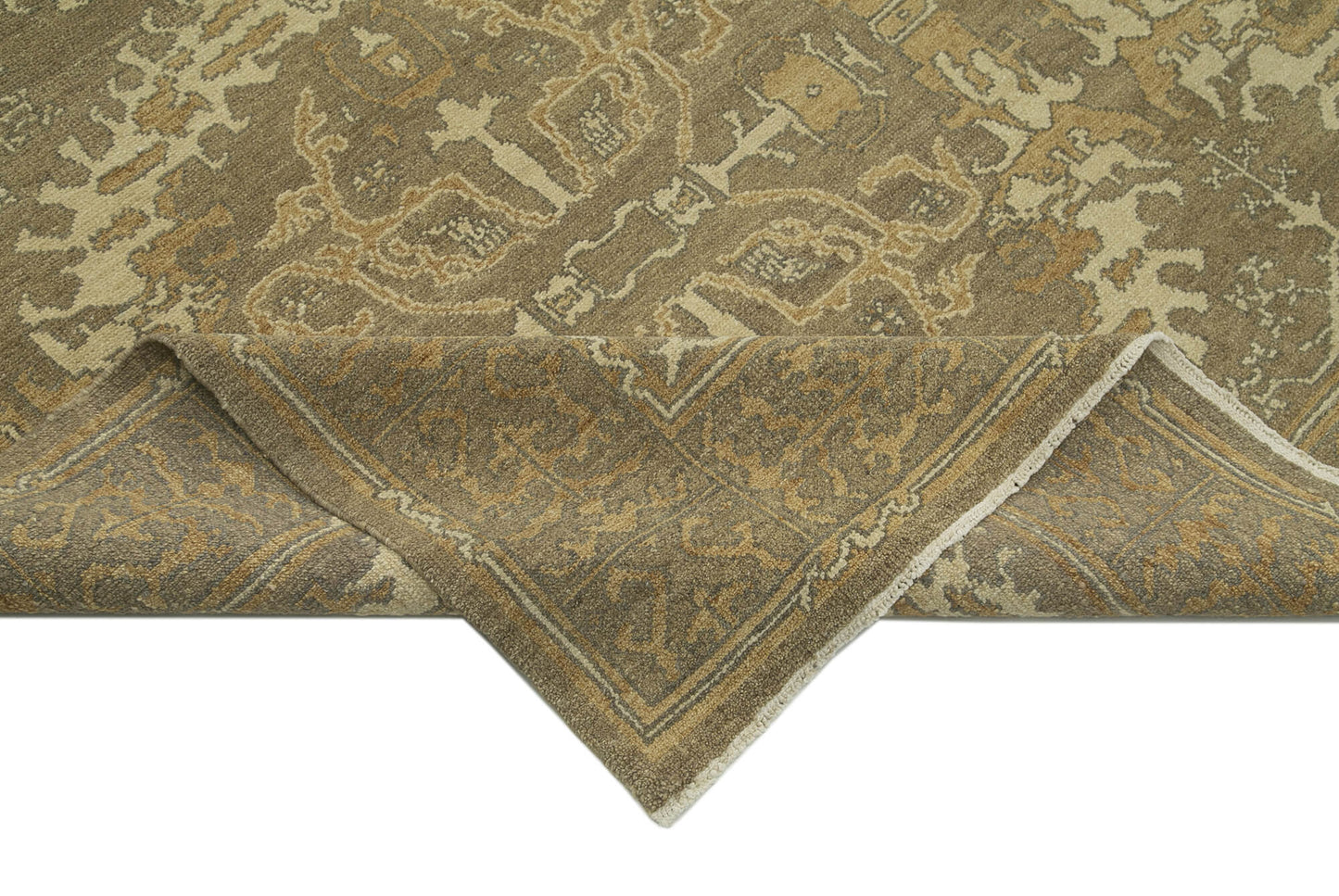 10x14 Brown Oushak Rug - 33456