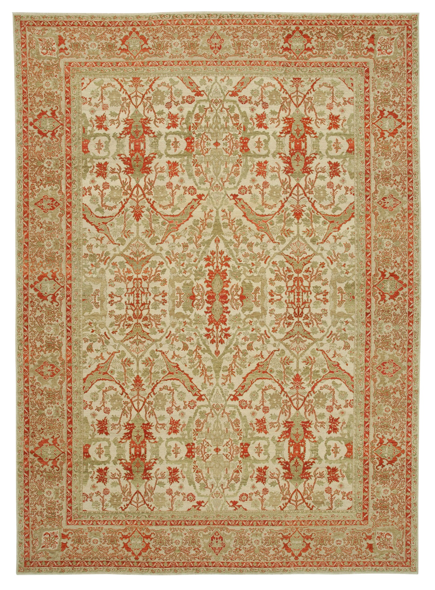 10x14 Beige Oushak Rug - 33457