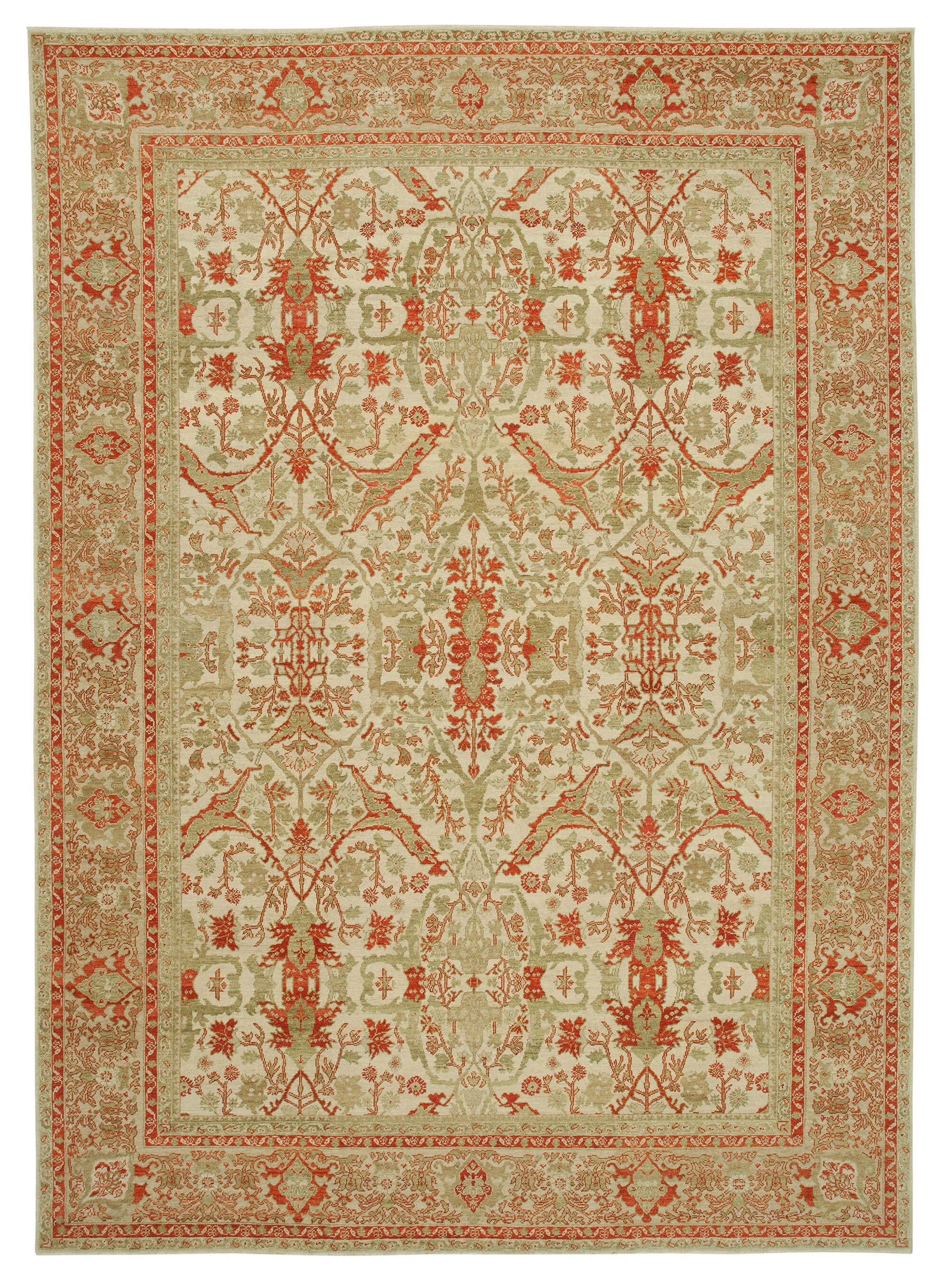 10x14 Beige Oushak Rug - 33457