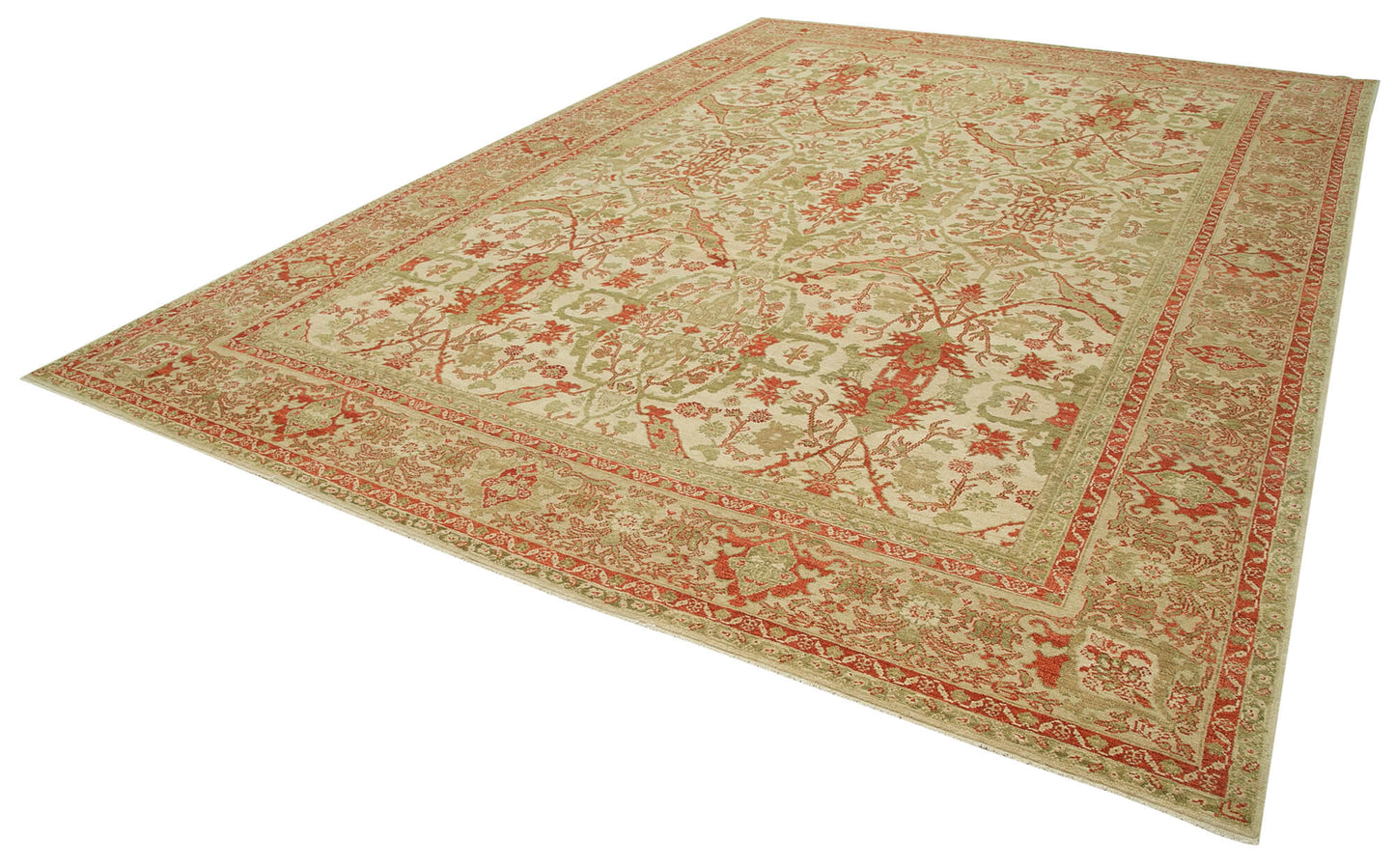 10x14 Beige Oushak Rug - 33457