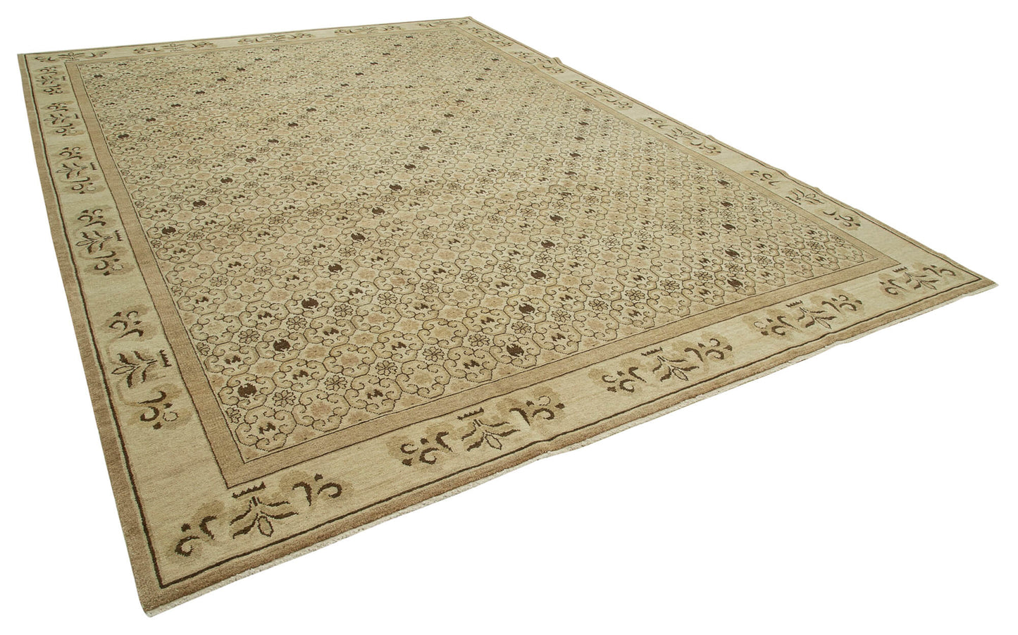 10x14 Beige Oushak Rug - 33460