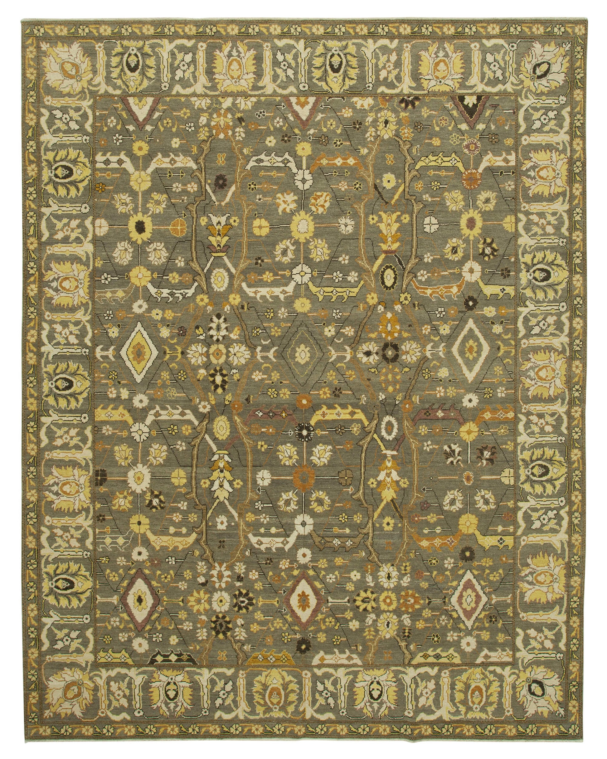 9x12 Brown Oushak Rug - 33463