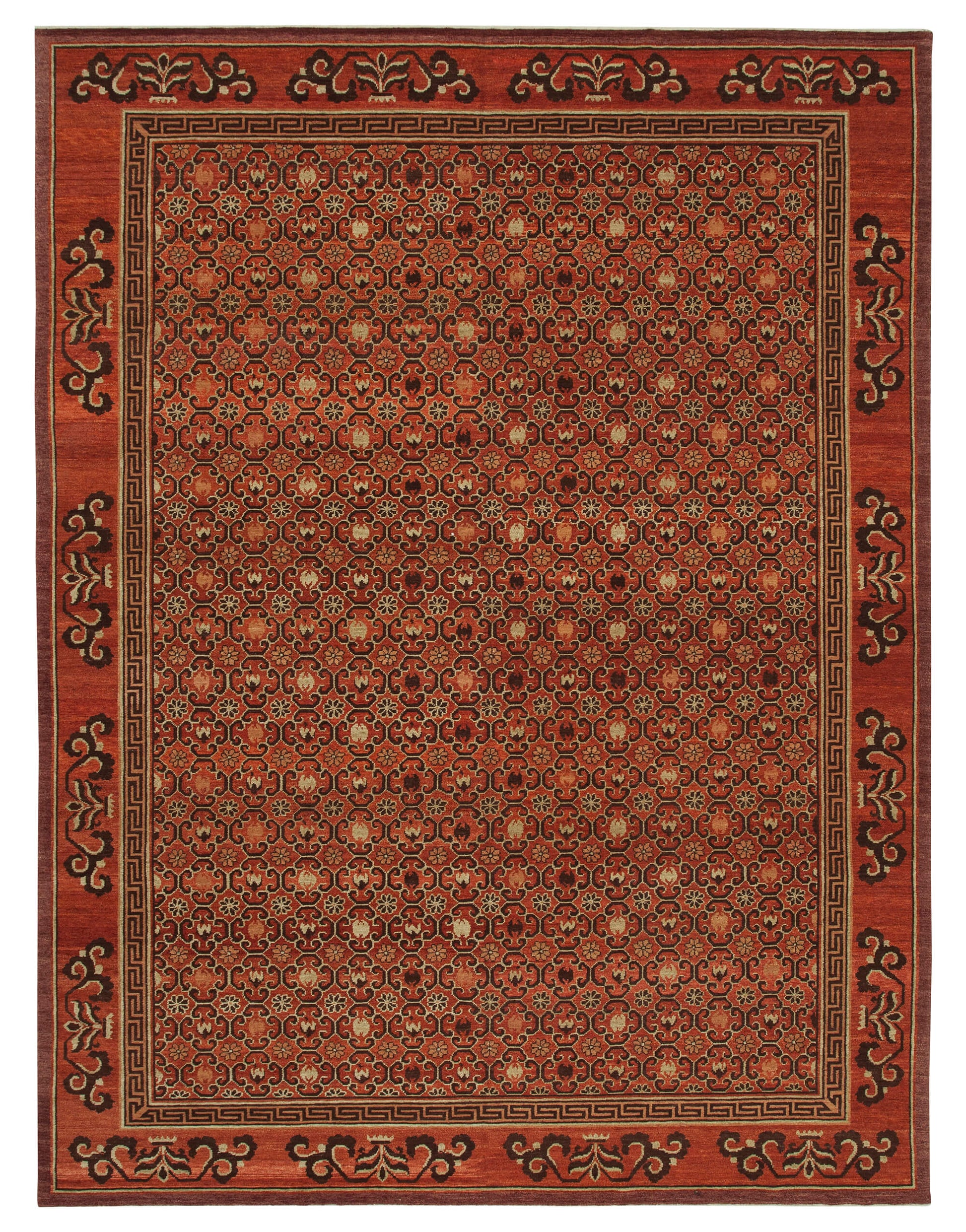 9x12 Red Oushak Rug - 33465