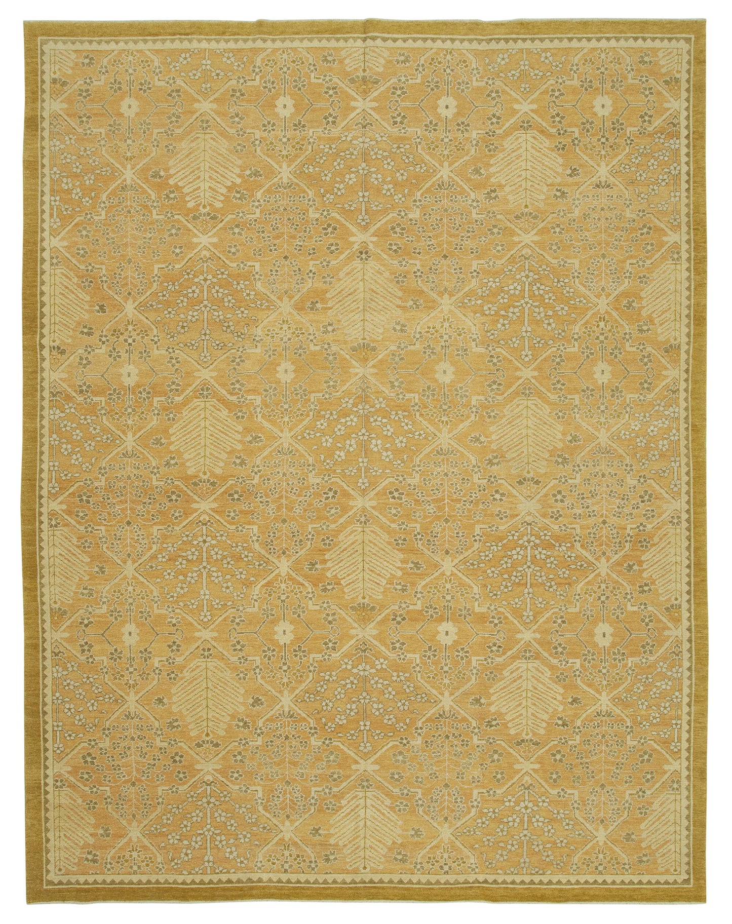 9x12 Beige Oushak Rug - 33466