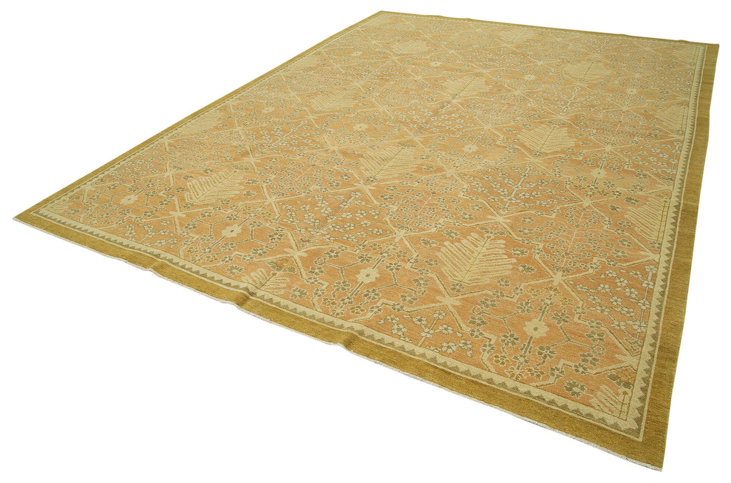 9x12 Beige Oushak Rug - 33466