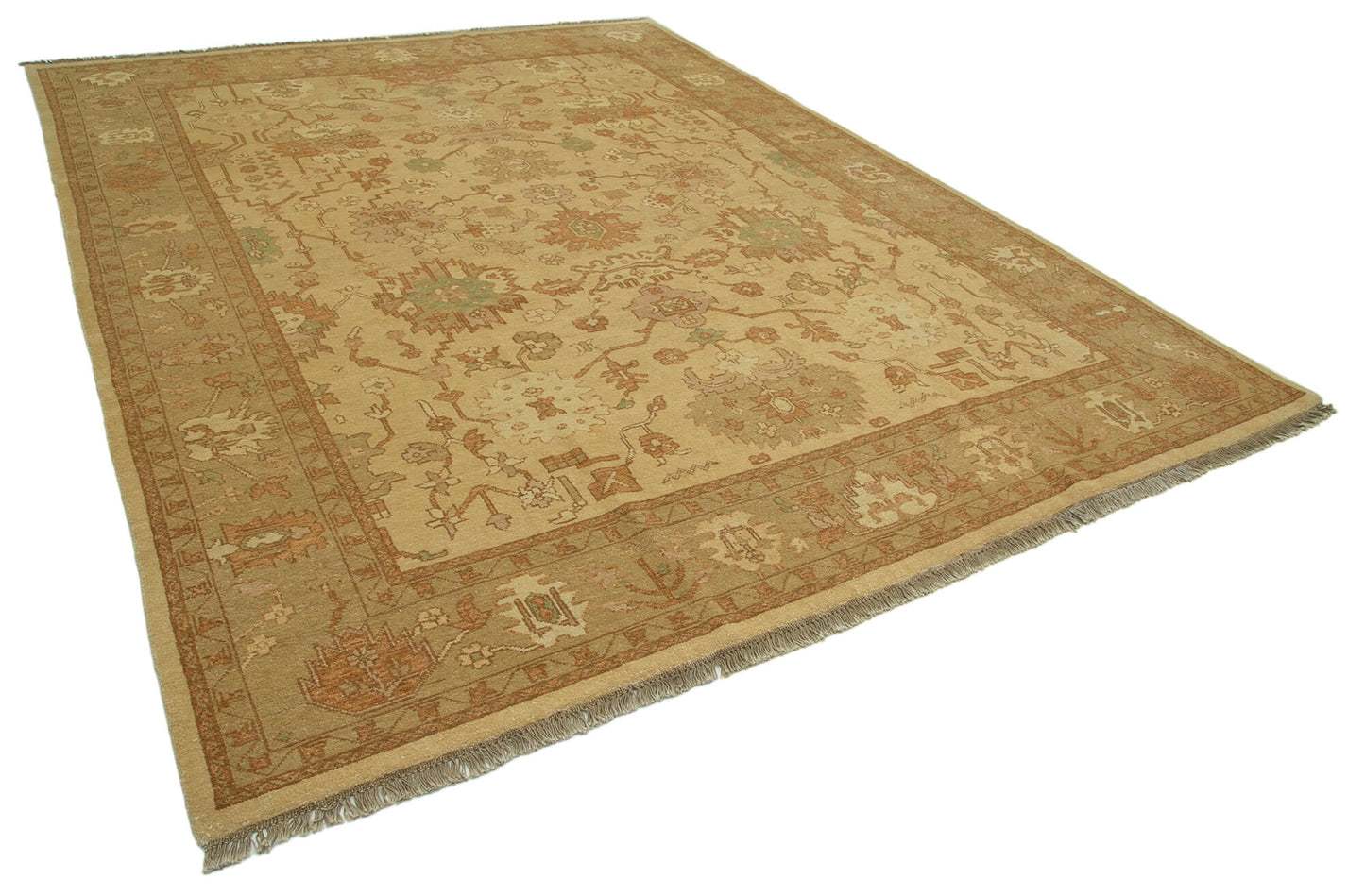 9x12 Beige Oushak Rug - 33470