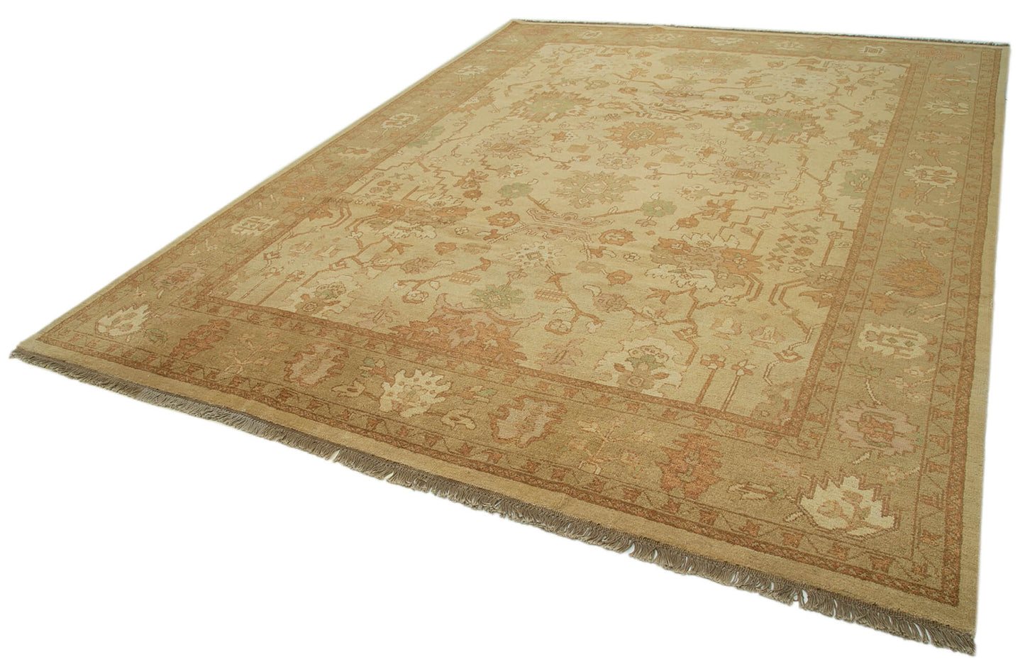 9x12 Beige Oushak Rug - 33470