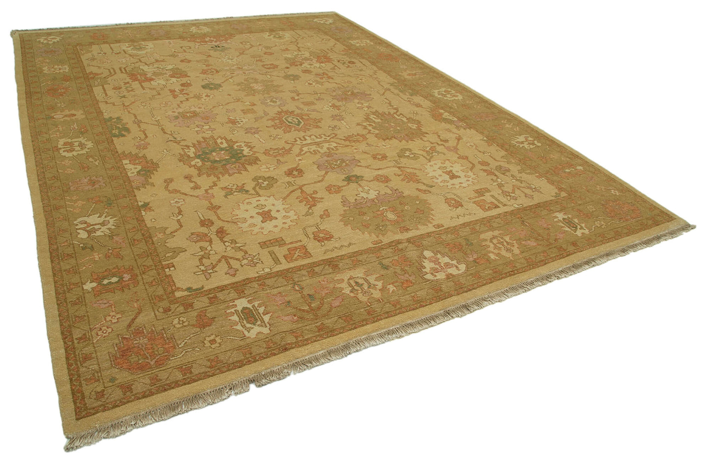 9x12 Beige Oushak Rug - 33471