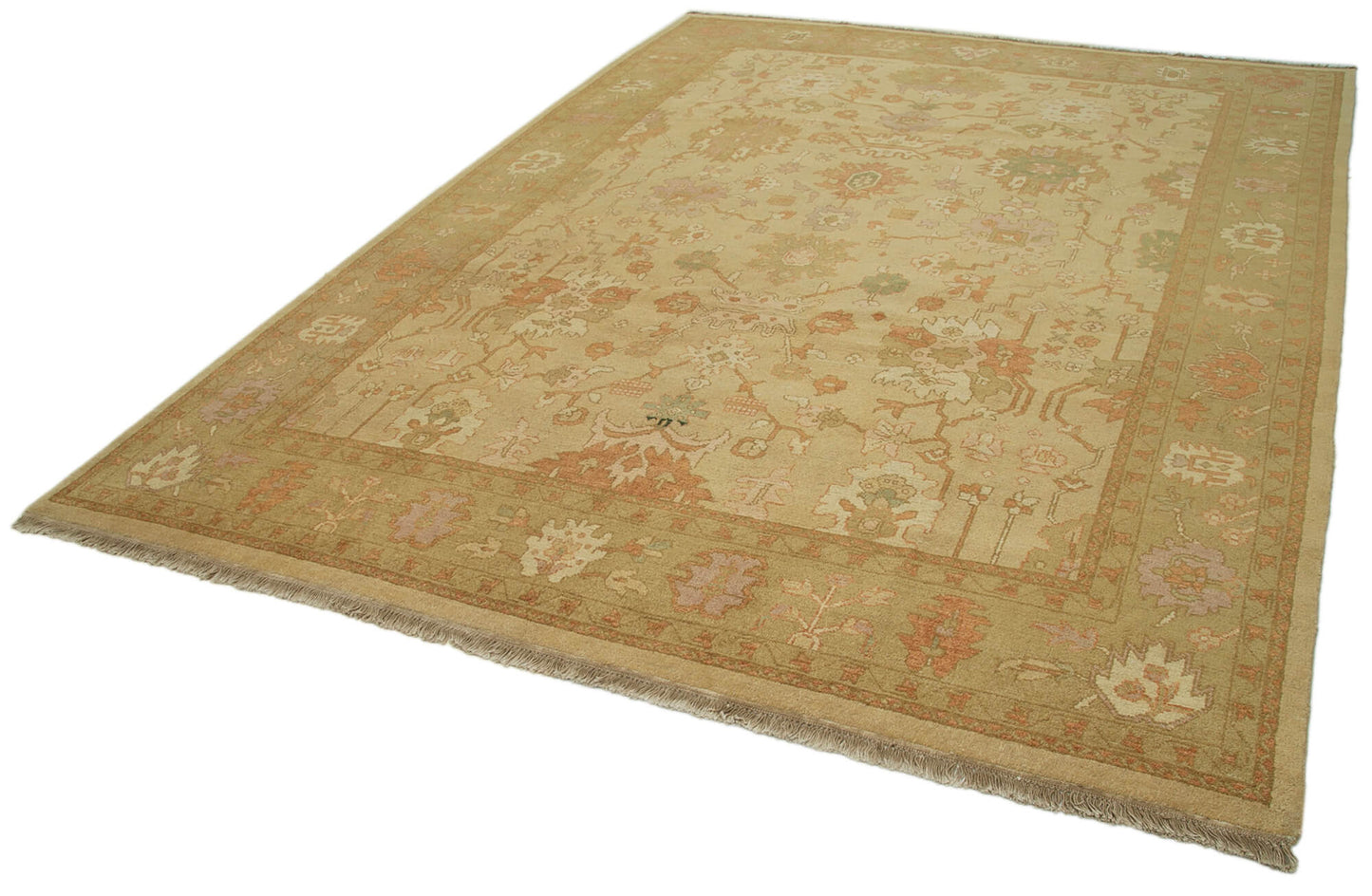 9x12 Beige Oushak Rug - 33471