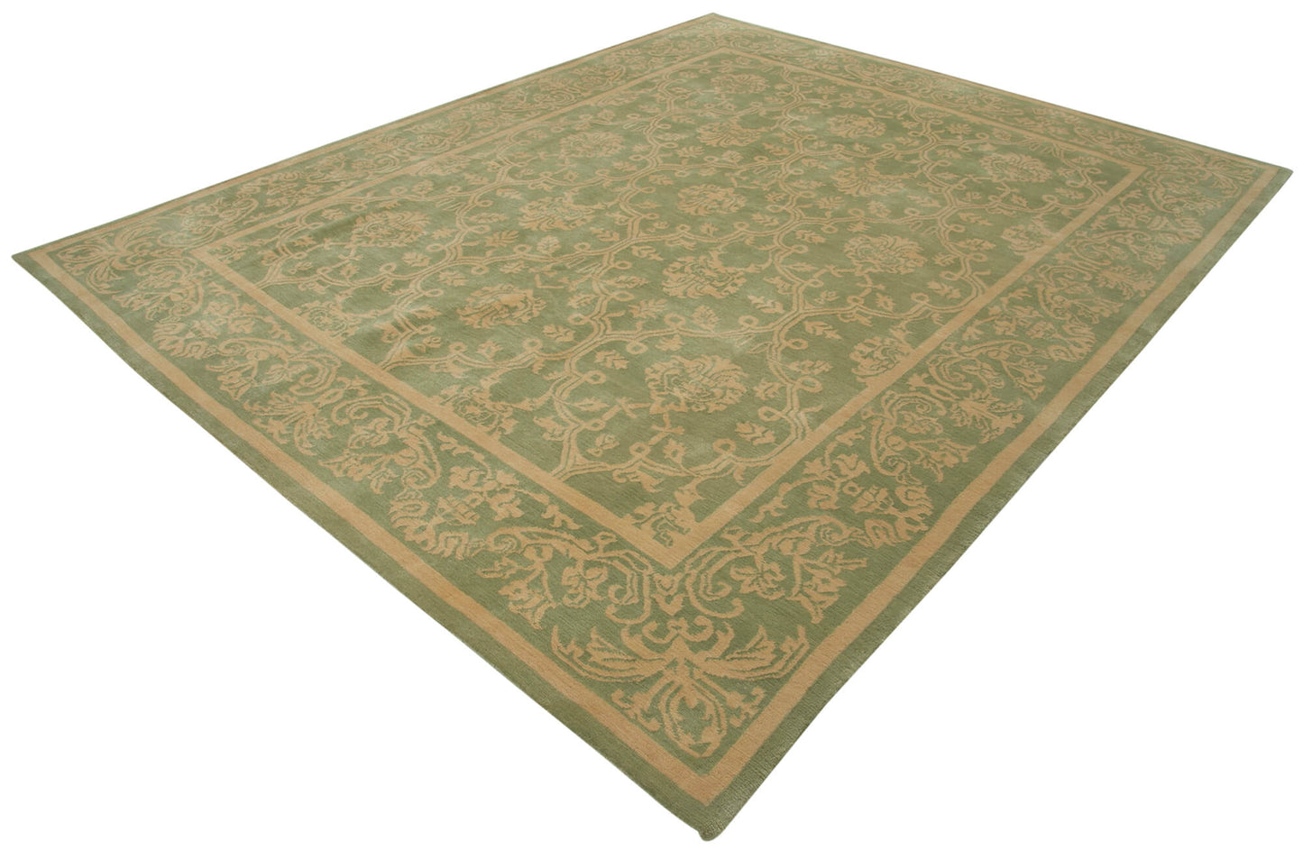 8x10 Green Oushak Rug - 33484