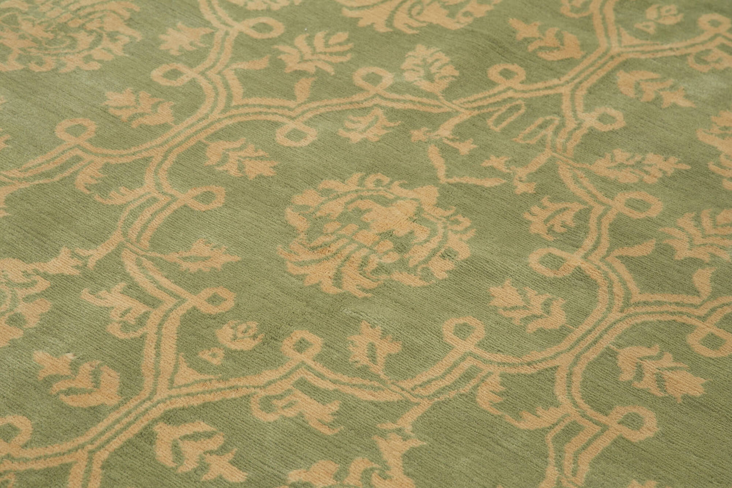 8x10 Green Oushak Rug - 33484