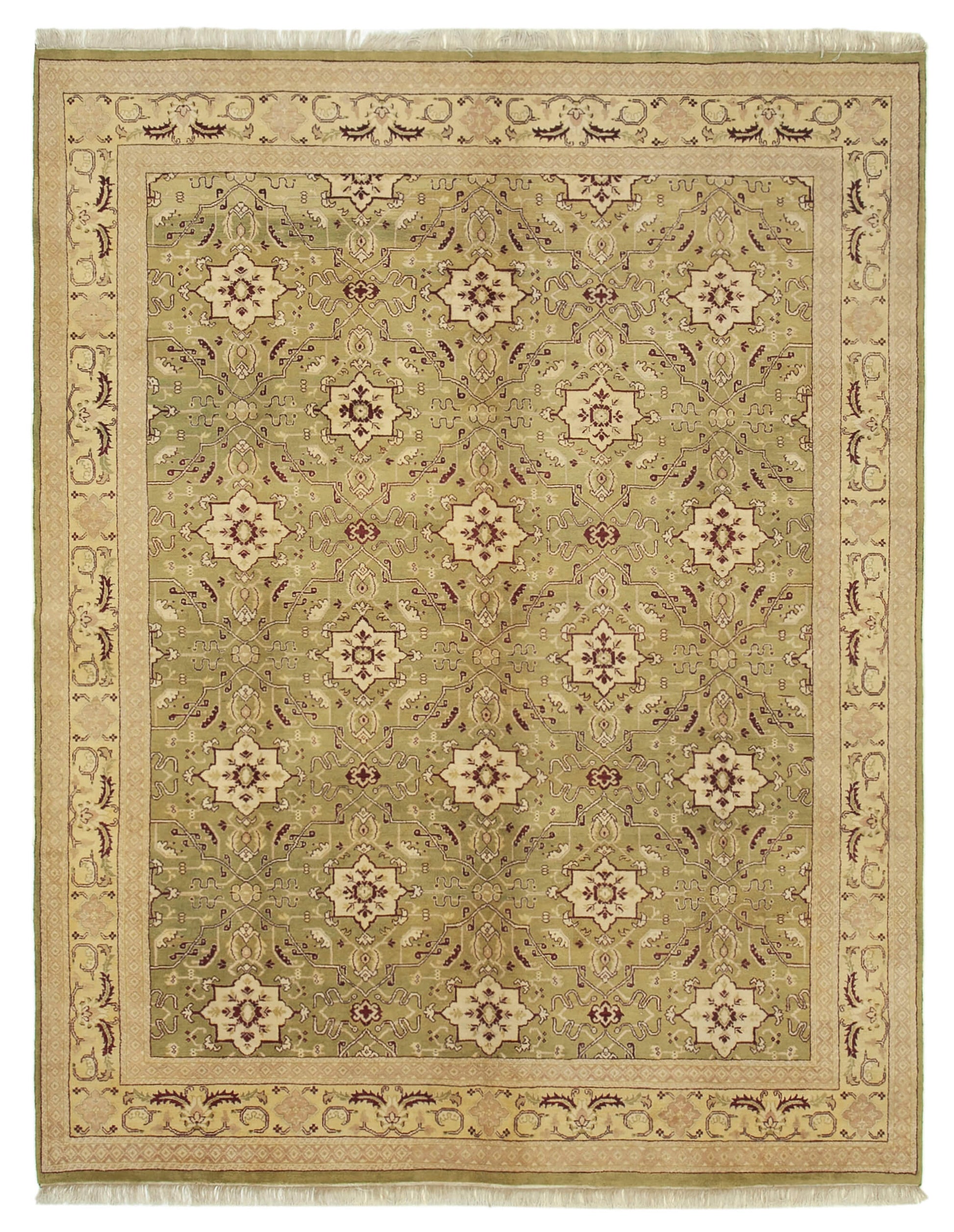 8x10 Green Oushak Rug - 33486