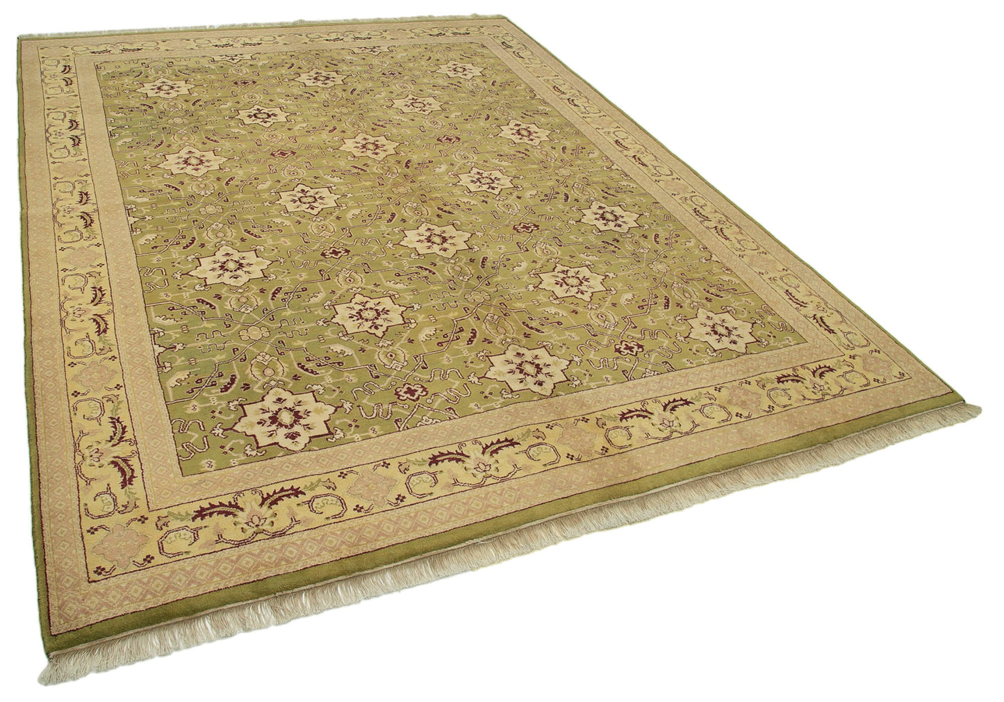 8x10 Green Oushak Rug - 33486